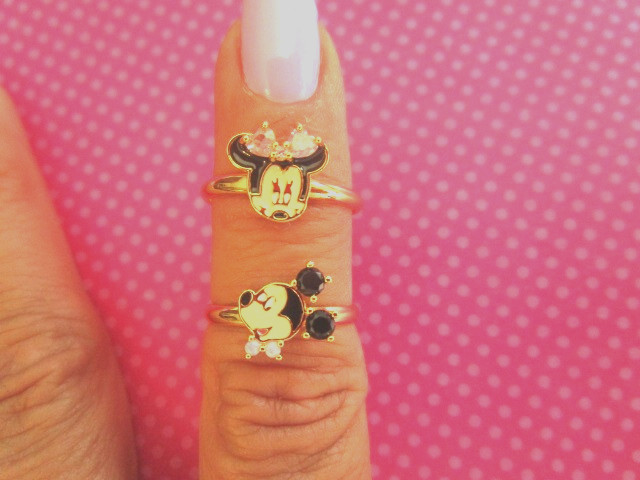 Mickey Minnie vintage toe ring/rings