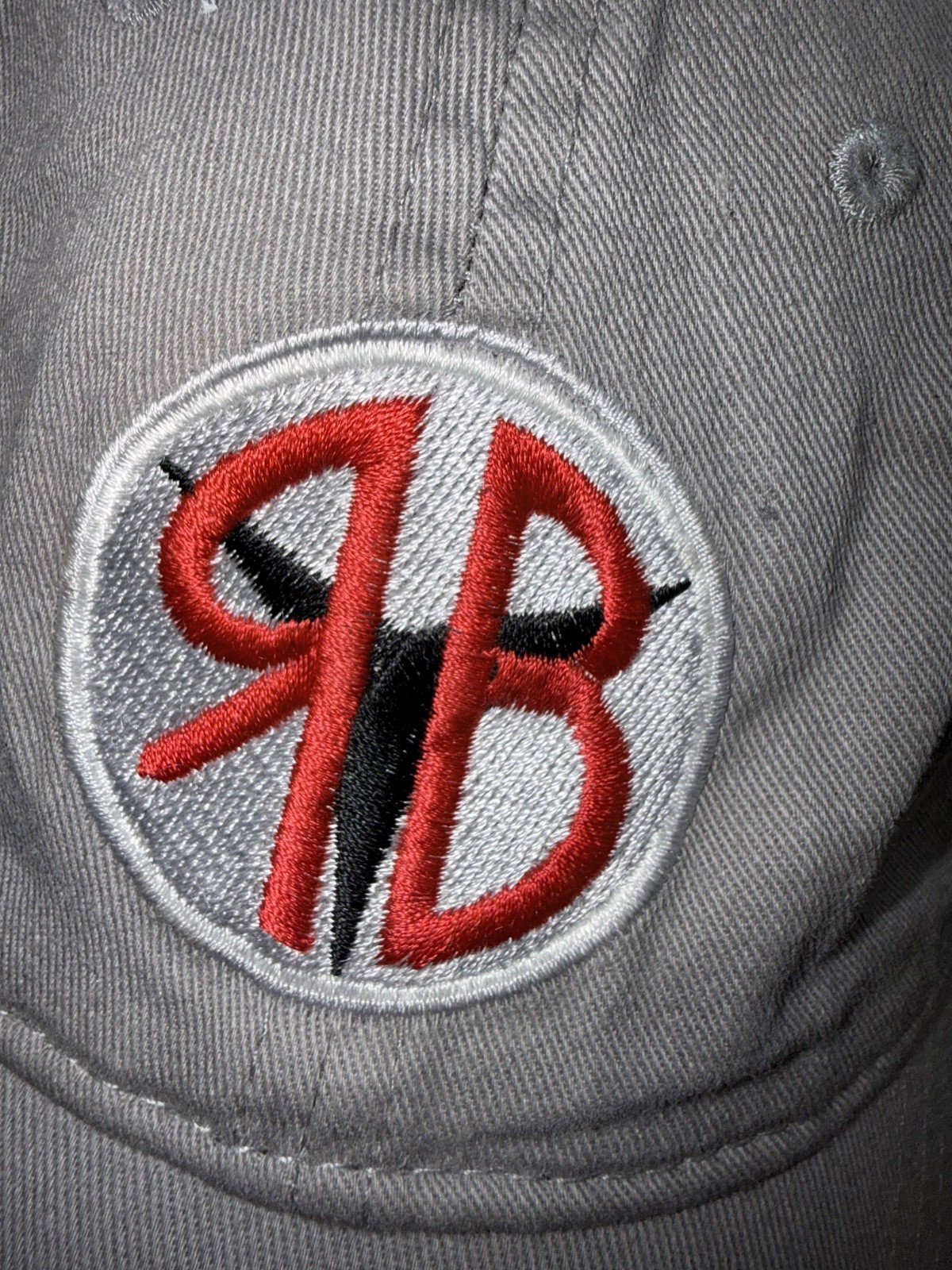 Jekyll Island Remember When on back -with Unknown Logo on Gray Hat Cap Otto