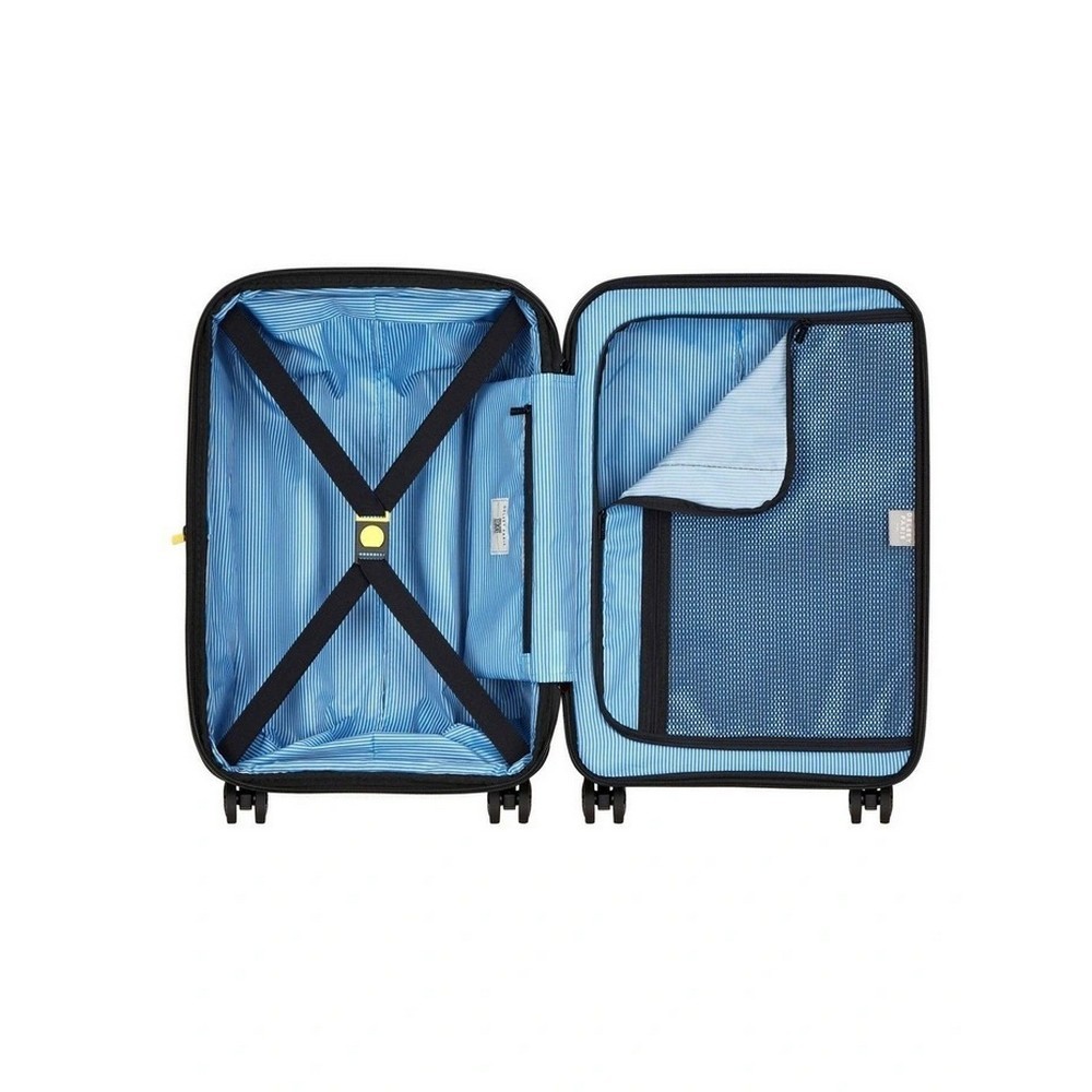 Delsey Lutece SE Lightweight Expandable Wheelaboard Spinner Case Black 55cm