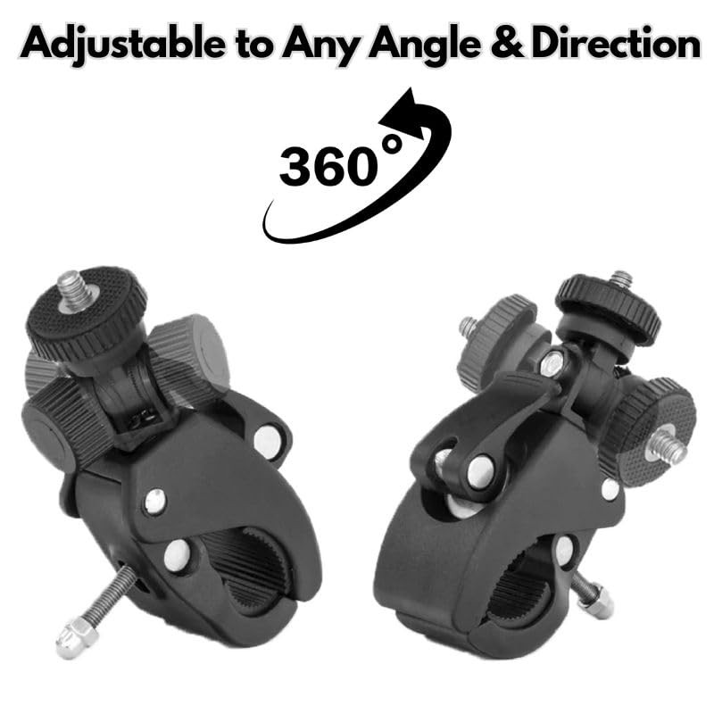 Nootle Quick Release Pipe Clamp 1/4 20 Thread Camera & Nootle Mount For Tripod M