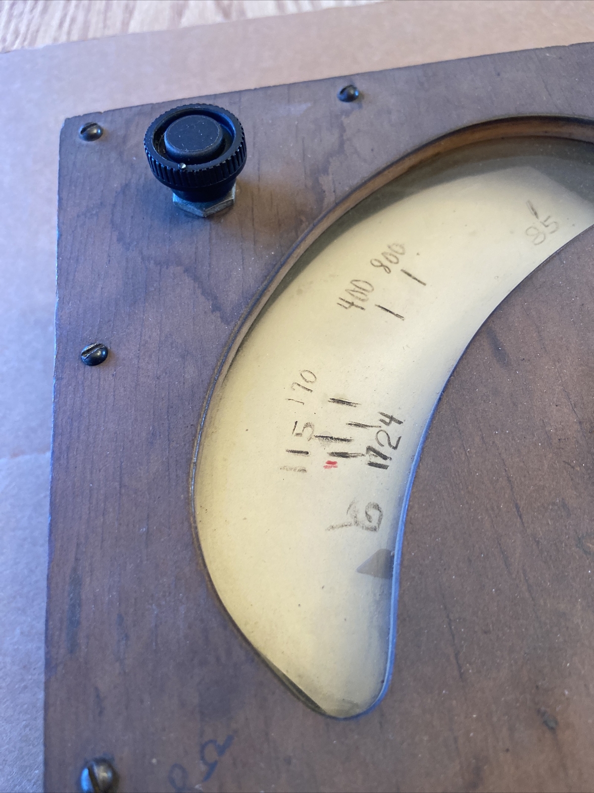 Vintage Handmade Strange Relic Electrical AC DC Voltmeter Steampunk Untested #H