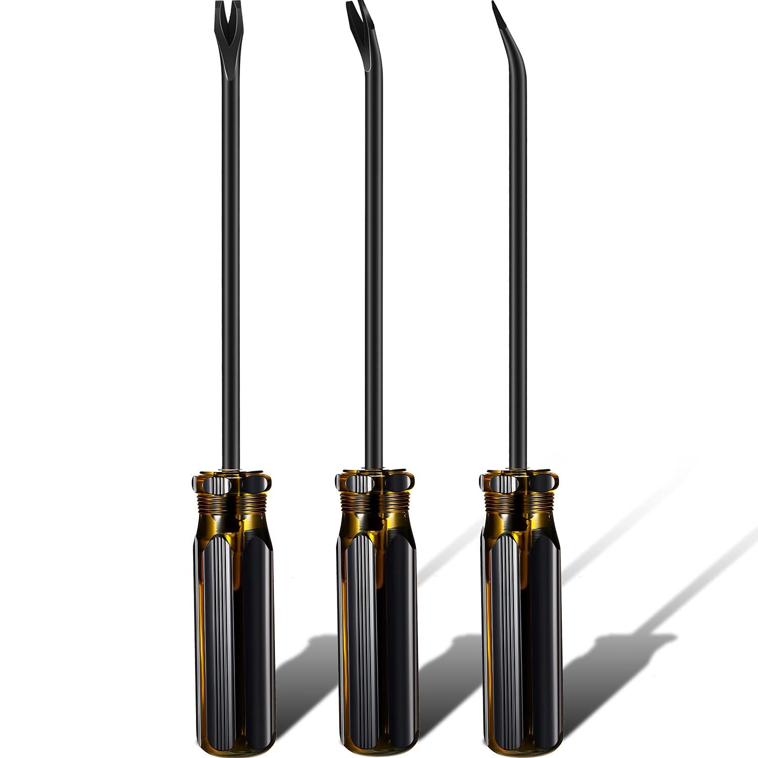 3 Pack Tack Lifter Tack Puller Nail Puller, U Tip Nail Staple Rivet Staple