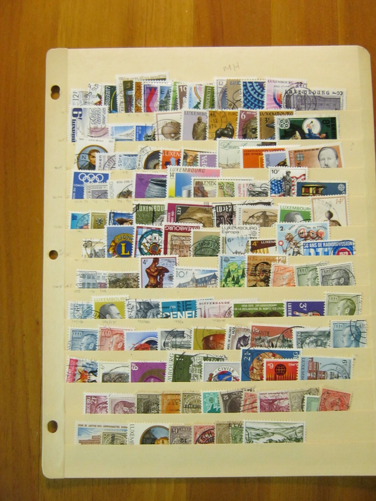 Stockcard Of 100+ Luxembourg mint/used