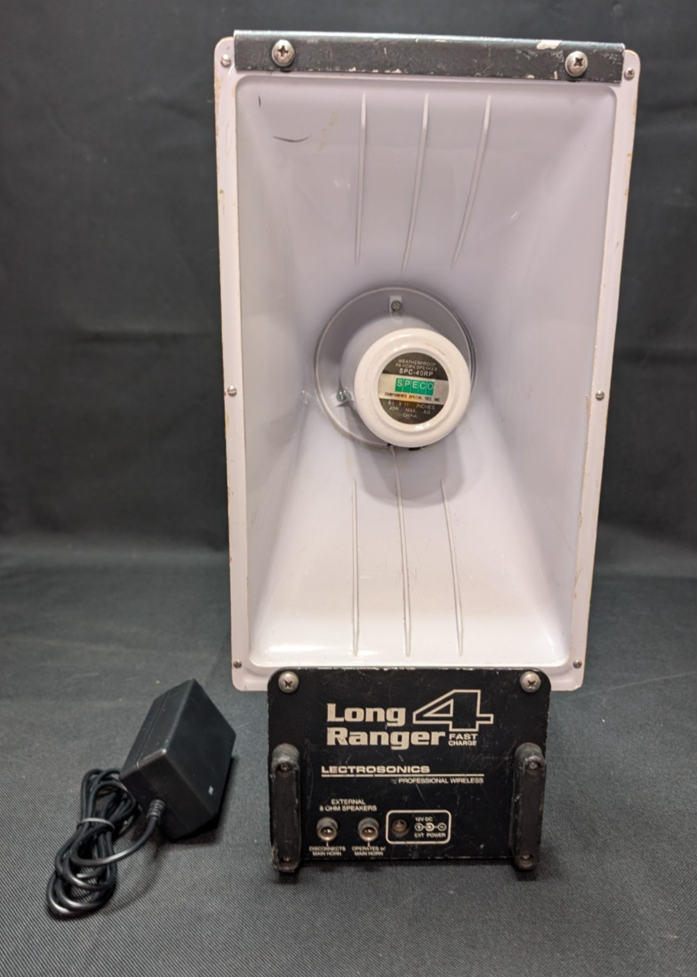 Lectrosonics Long Ranger 4 Portable Speaker Auctioneer Battery AS-IS READ