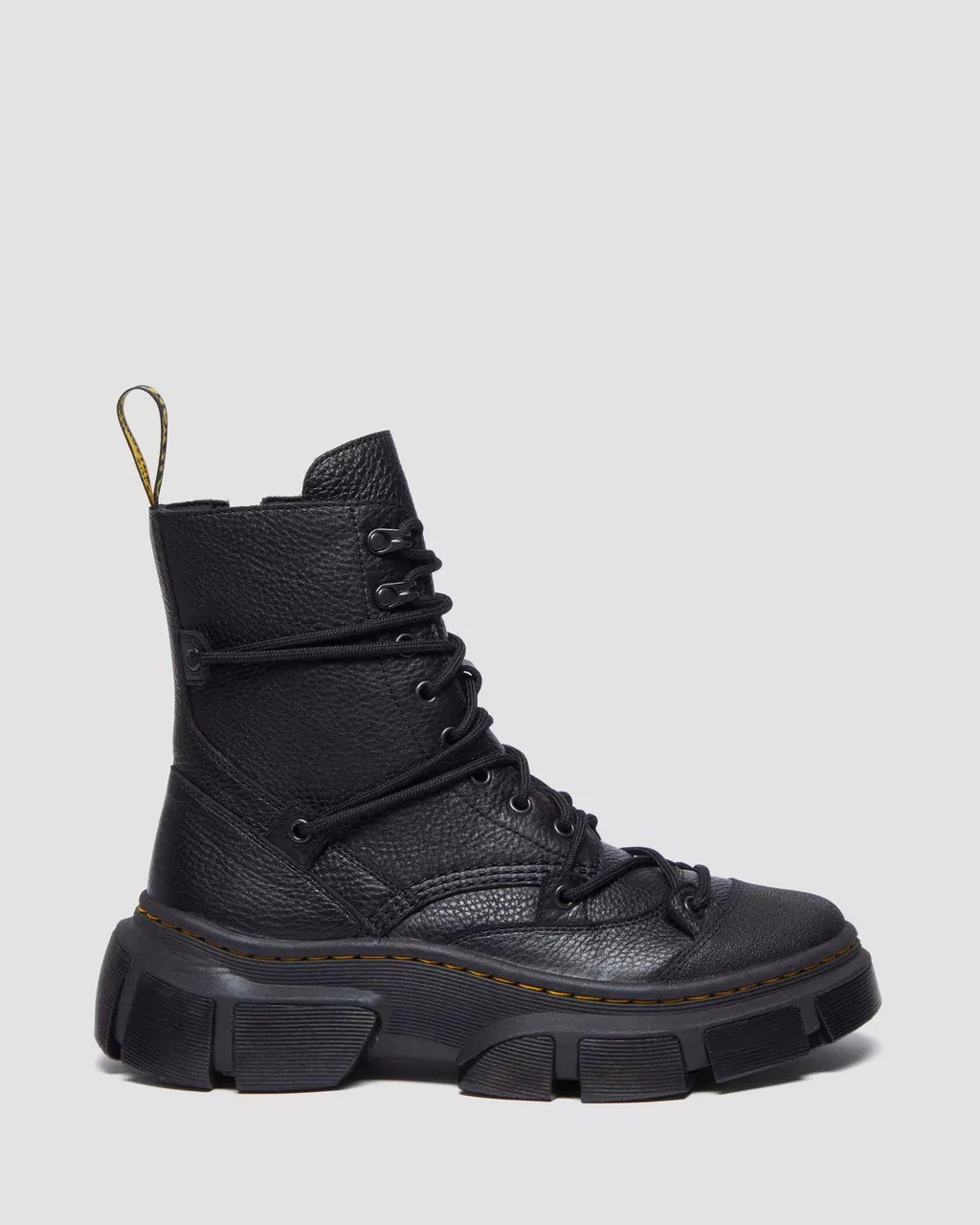 DR. Martens DMXL 8-Eye Leather Boots Black