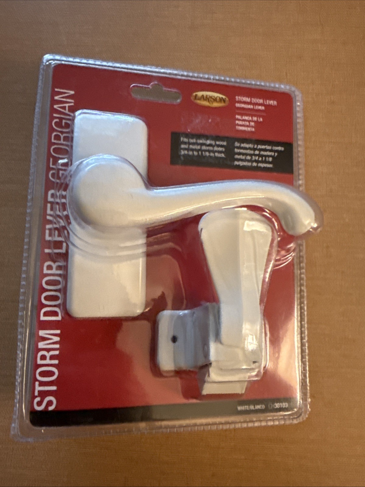 NEW Larson Georgian White Lever Storm Door Latch CH3010701 OEM Factory Sealed