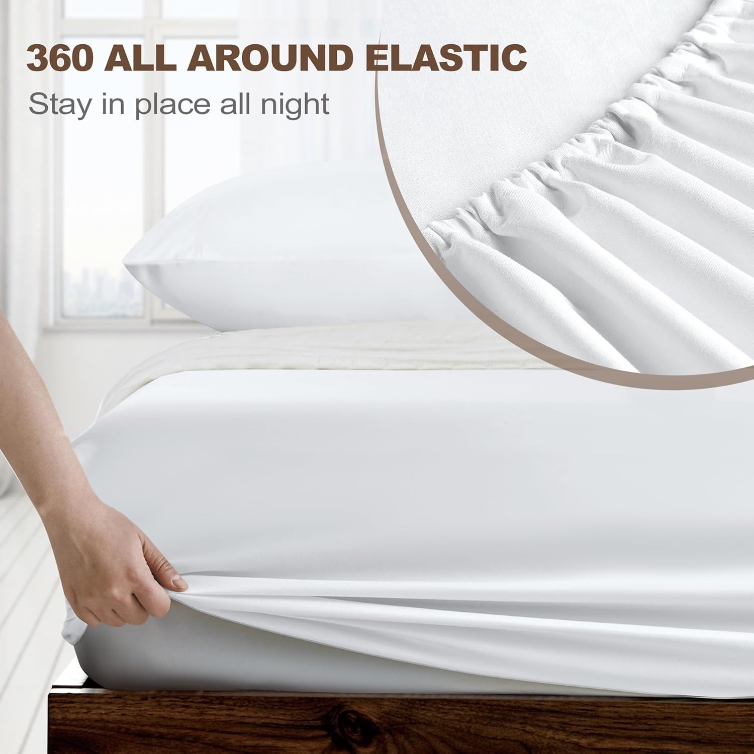 Twin XL Fitted Sheet by Hotel Quality Ultra Soft Microfiber