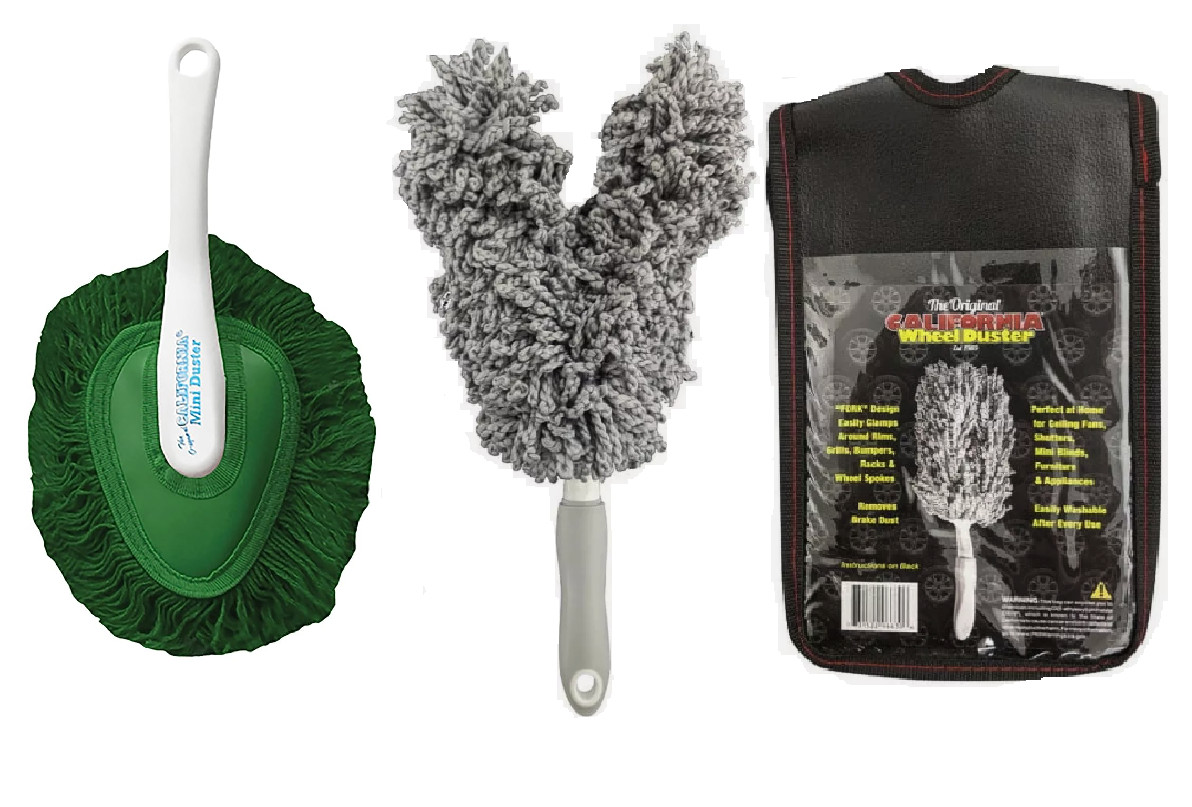 California Mini Car Duster (Green) + Wheel Duster