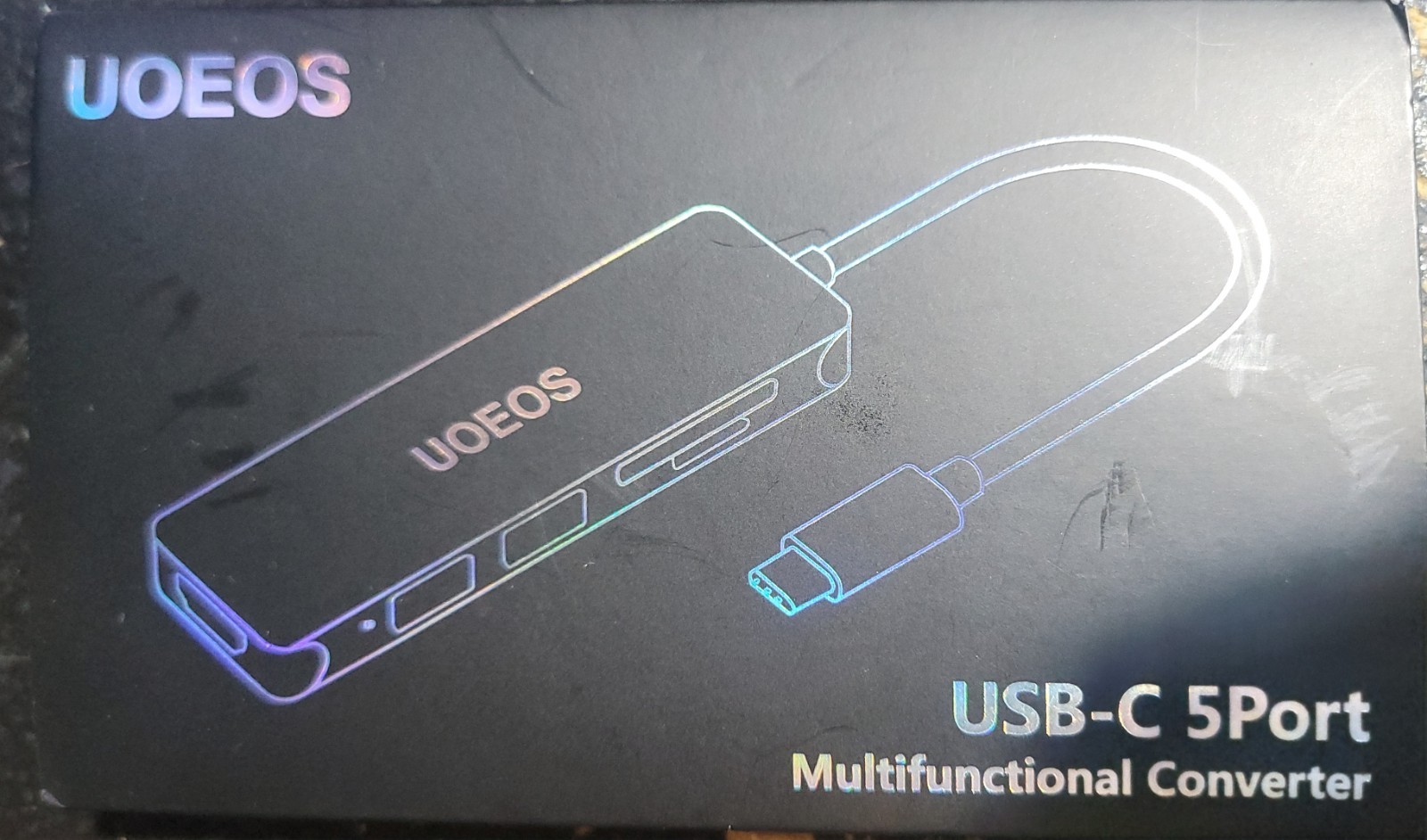 UOEOS 5 Port USB-C Multifunctional Converter, SEE PHOTOS FOR PORTS