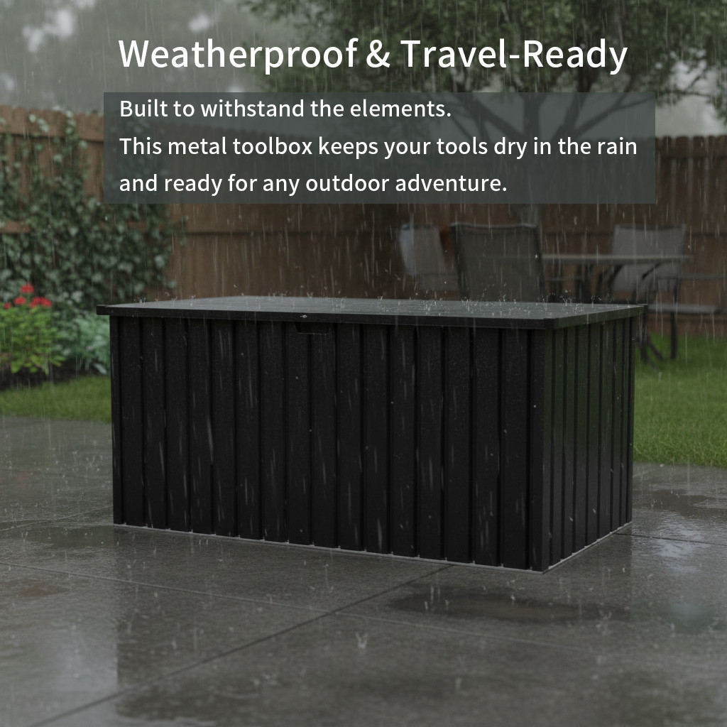 Outdoor Medium Metal Storage Box Store for Declutter your Garden, Patio