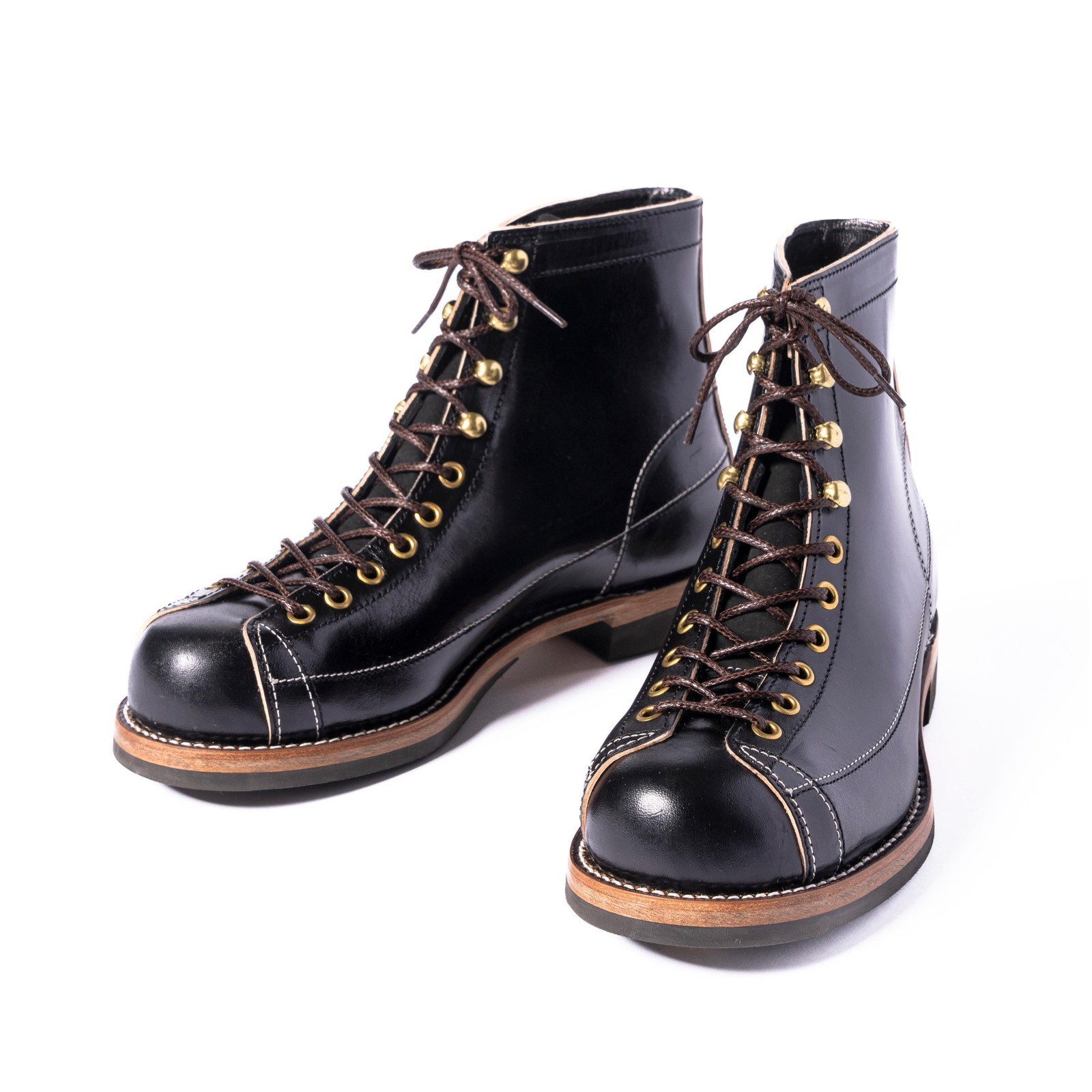 THE REAL McCOY'S MA24008 TEN MILE WORK BOOTS HORSEHIDE BUTTOCK Black Japan NEW