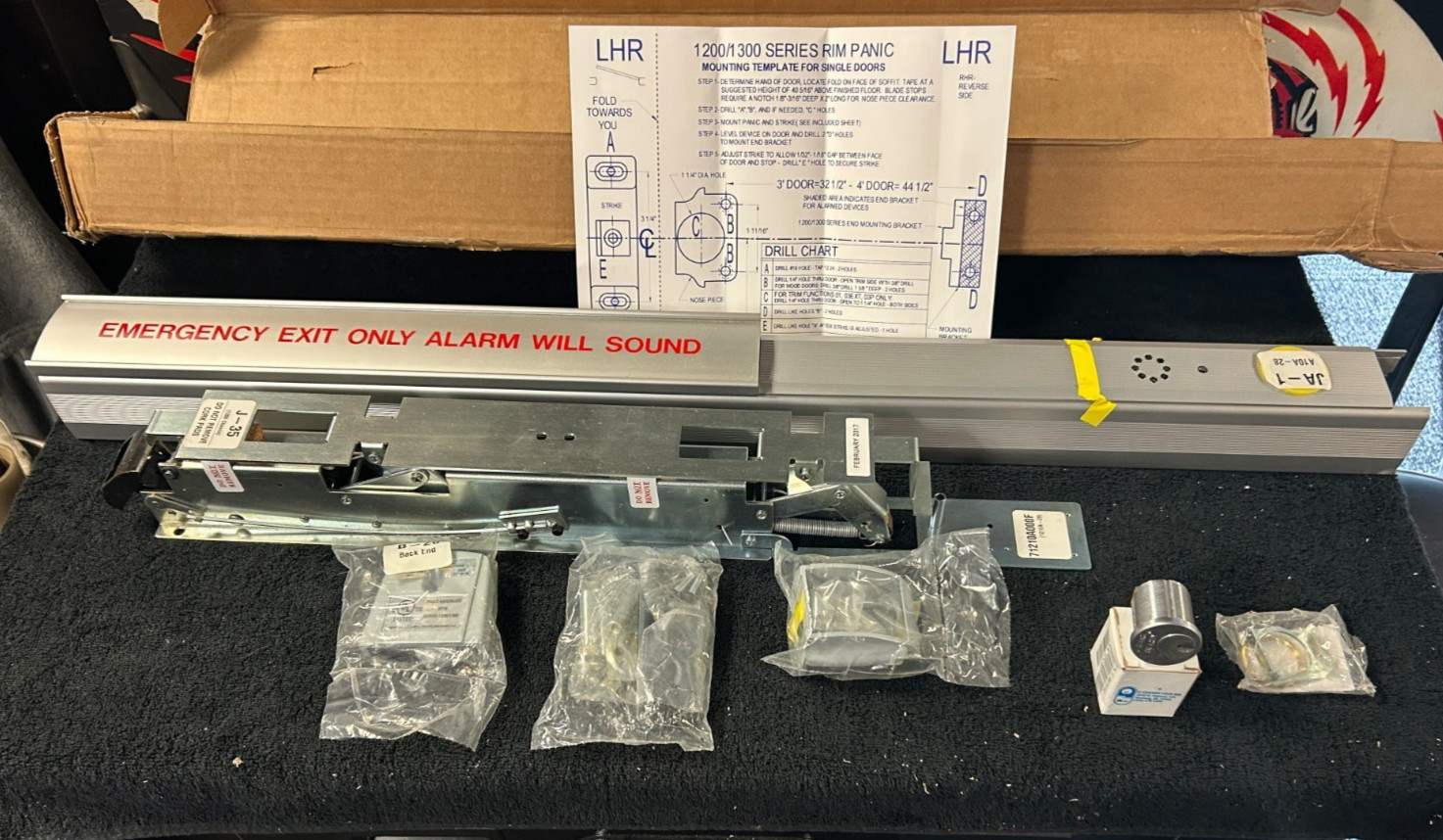 Pannex Commercial Push Bar Exit Device, Panic BAR with "Alarm & FREE SHIPPING"