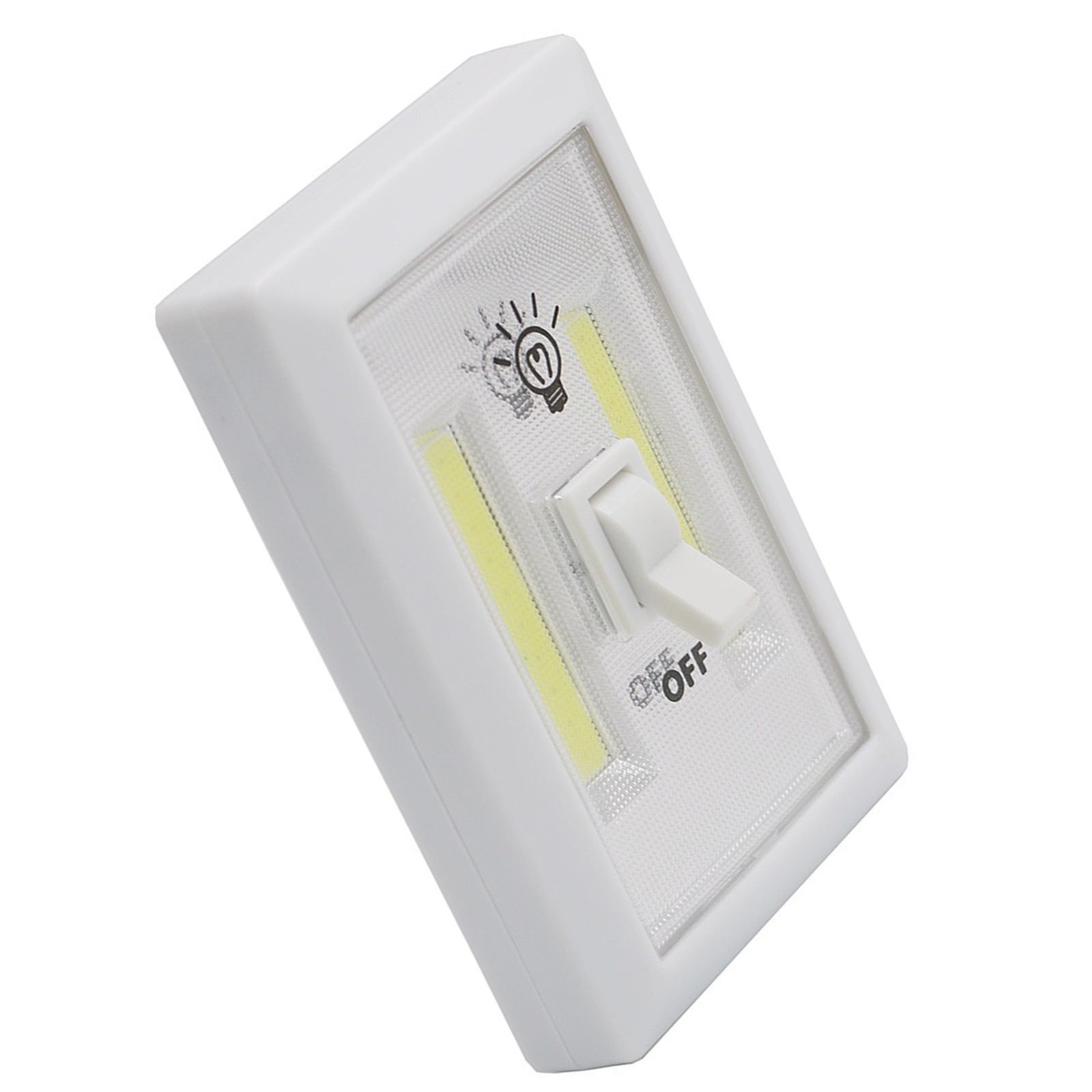 COB LED Lamp Switch Lights Battery Operated Cabinet Garage Light Bedside