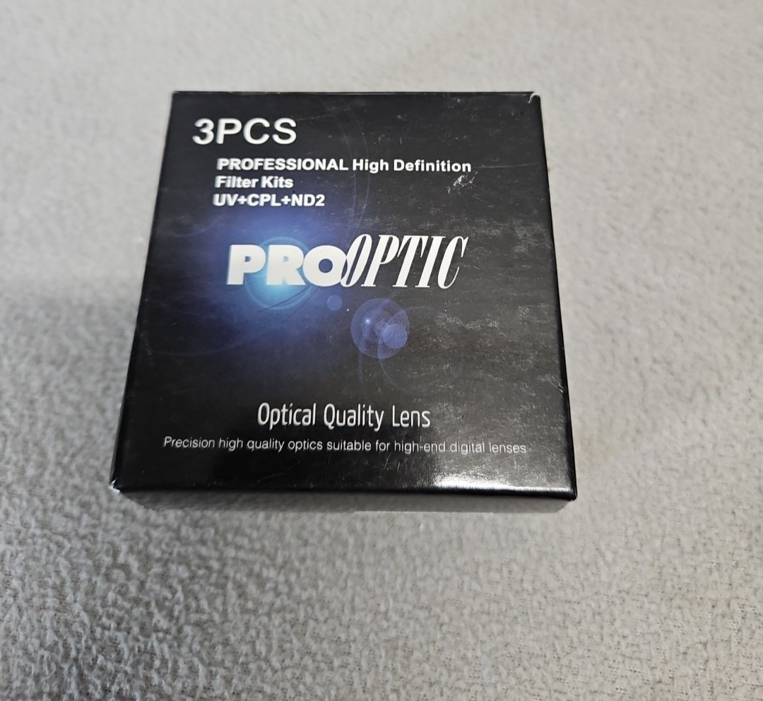 ProOptic 3pcs High Definition Filter Kits UV CPL ND2 New (5s5)
