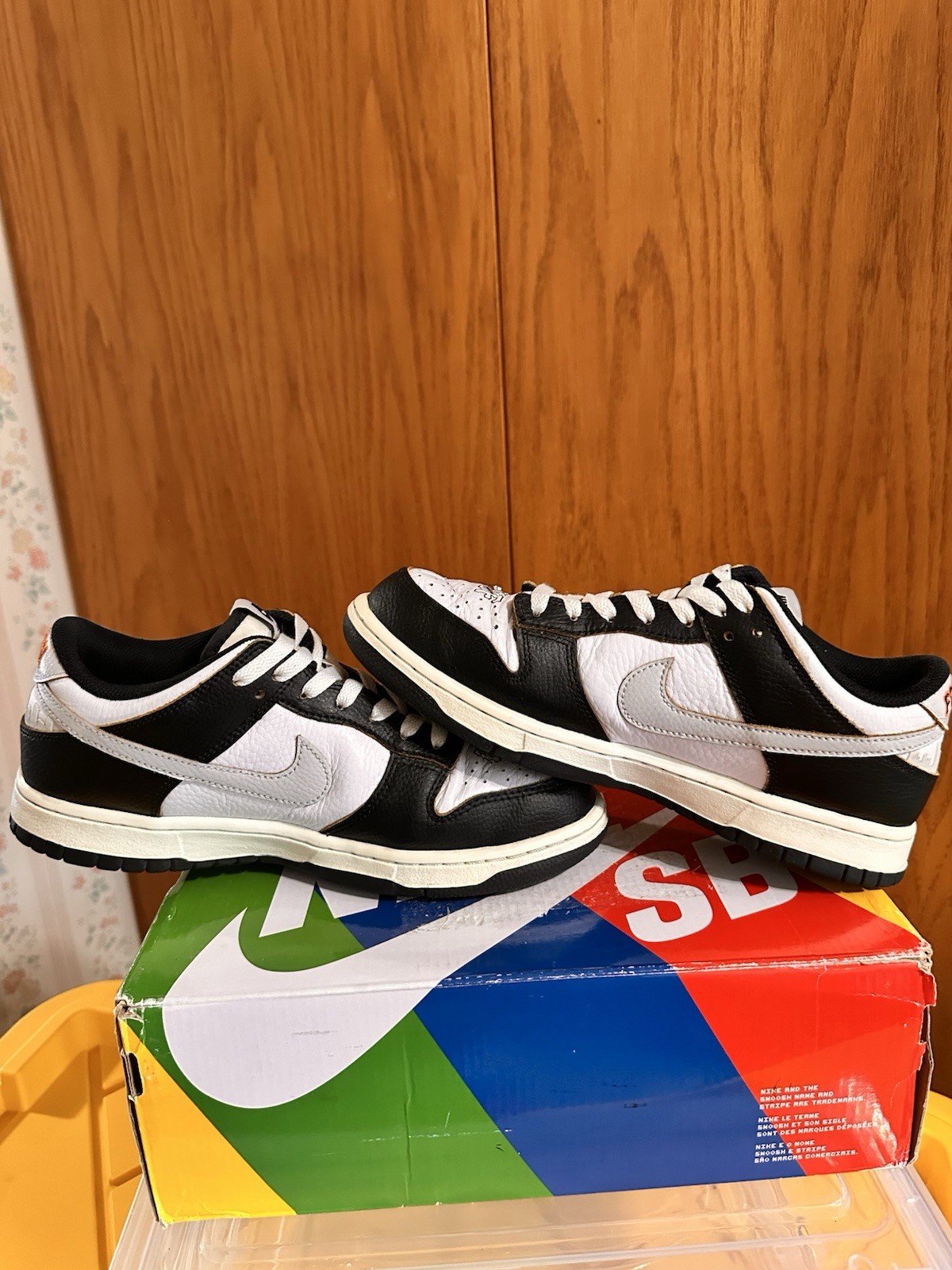 Nike SB Dunk Low OG QS HUF San Francisco Black Skateboarding Shoes US Size 8.5