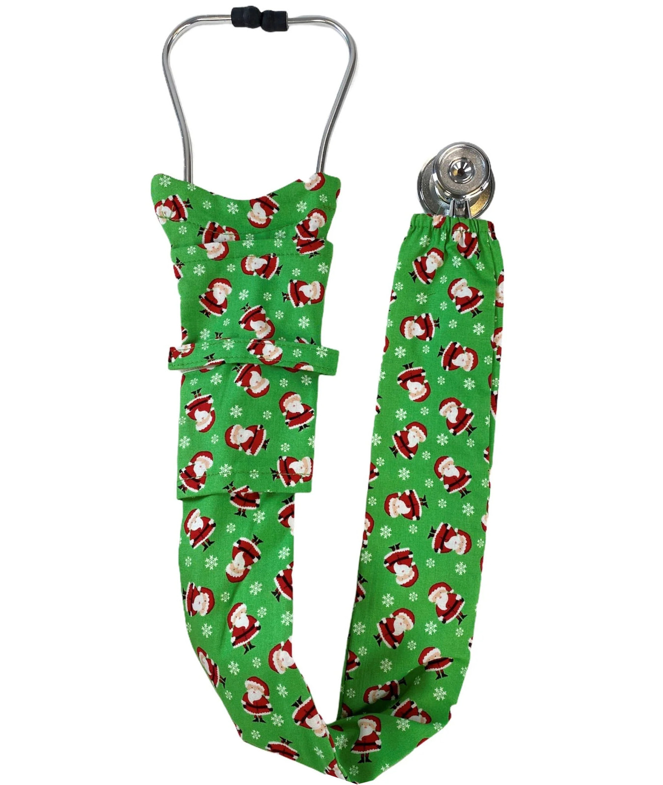 Stethoscope Cover – Stylish and Durable - Mini Santas on Green