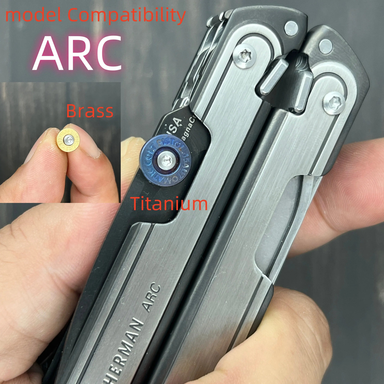 Titanium Alloy(TC4)/Brass Thumb Grip For Leatherman ARC Accessories