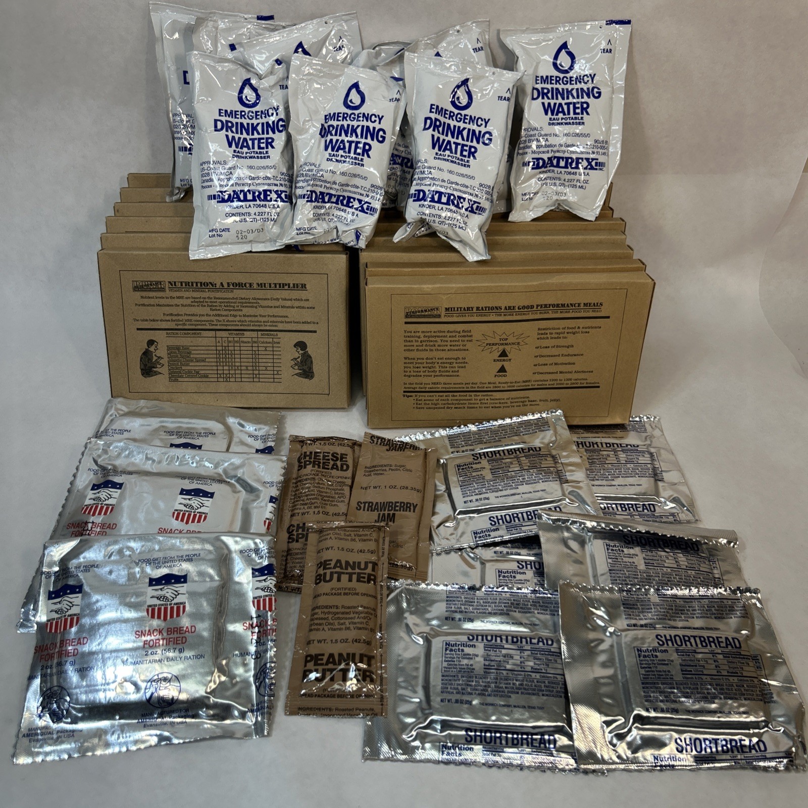 Datex 72 Hr Food Emergency Food, Water Supply MRE Survival Kit For 1 Person