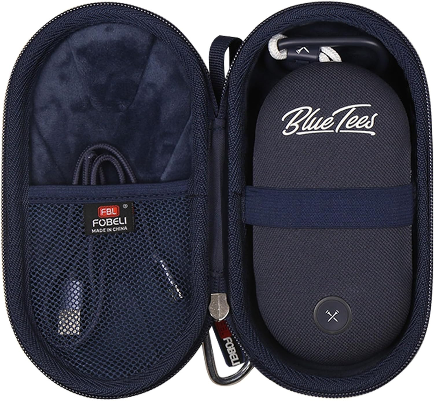 Carrying Case Compatible with Blue Tees Golf Player Go Compact GPS Speaker, Mesh