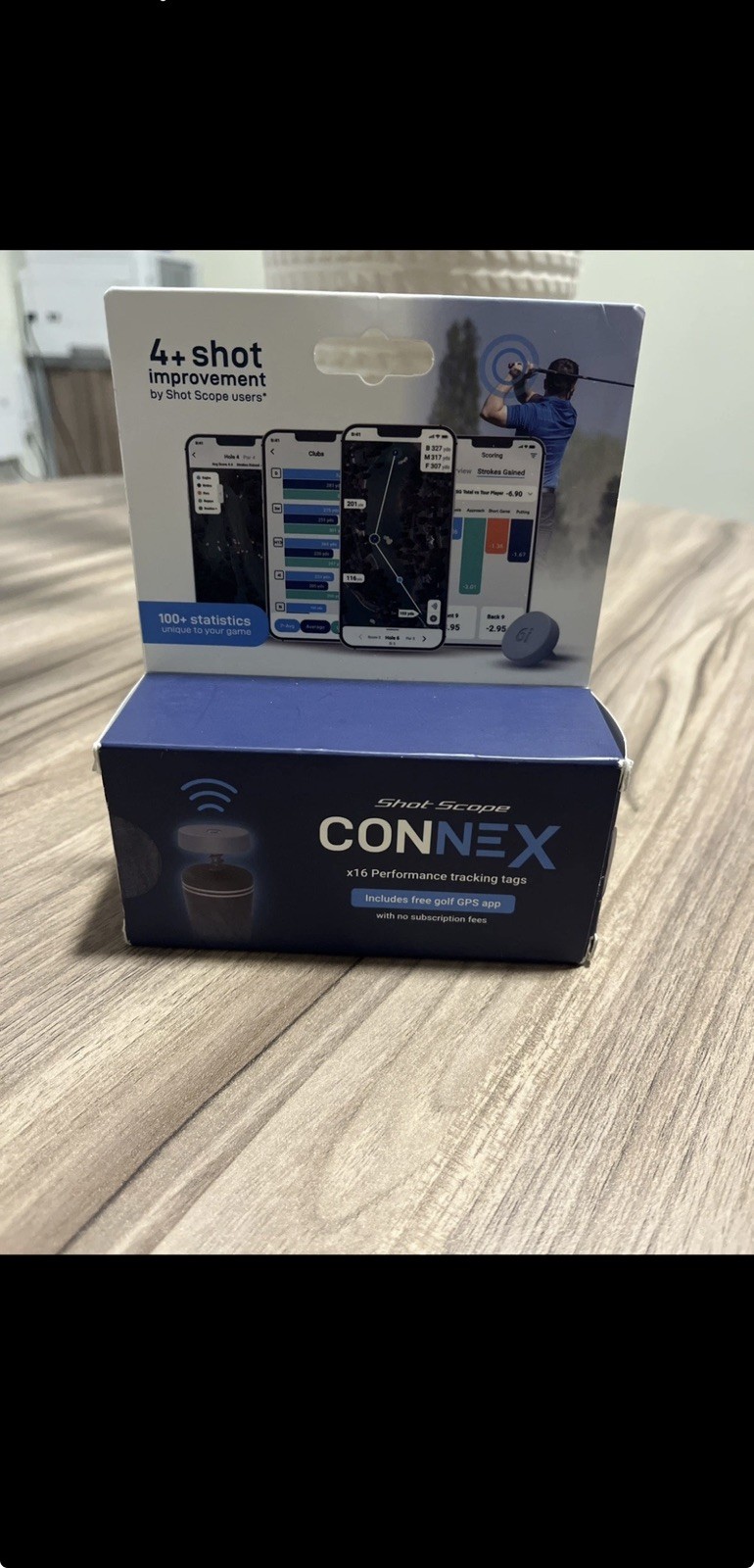 NEW Shot Scope CONNEX Golf App Tracker w/ 16 Performance Club Tracking Tags