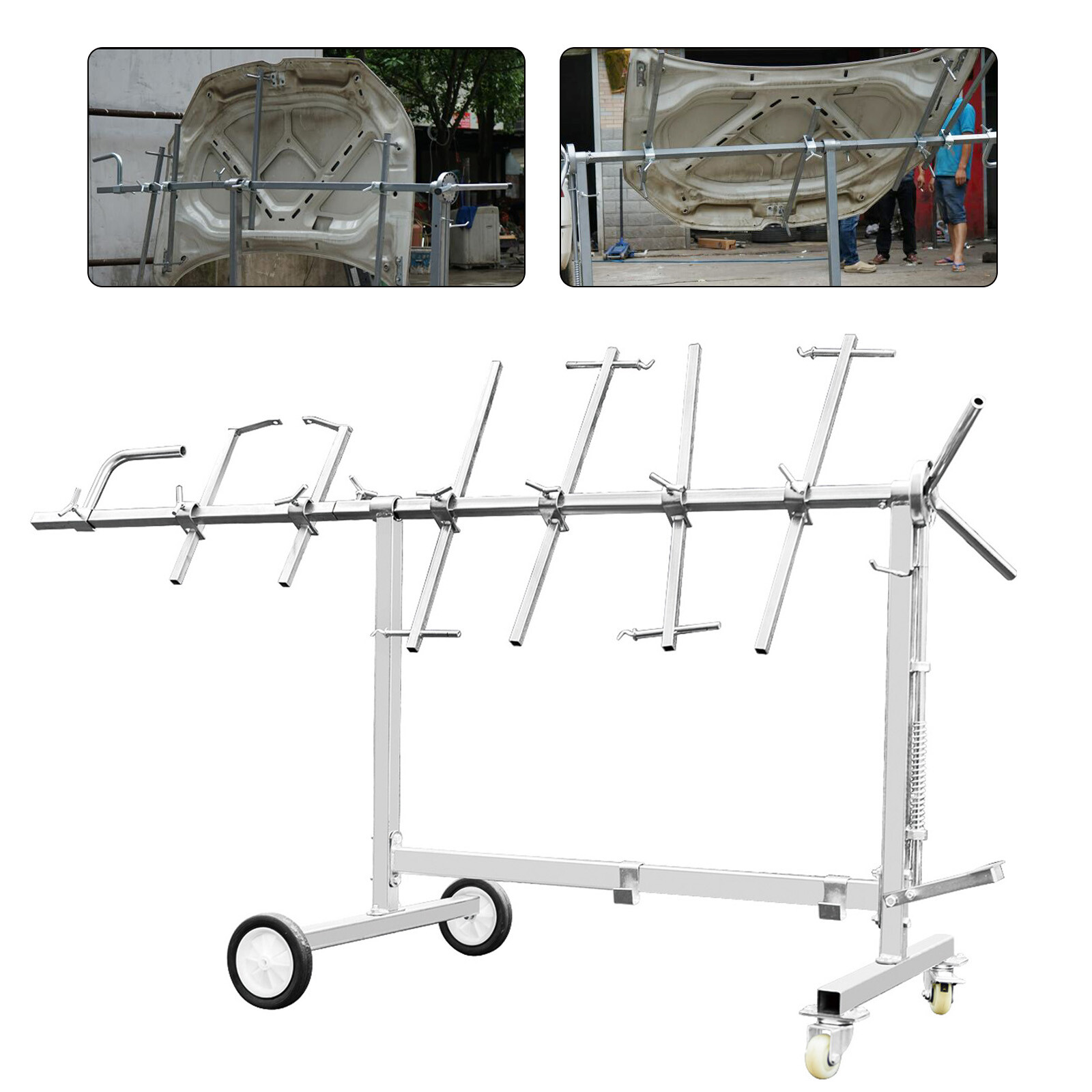Automotive Spray Painting Rack Stand auto body Shop Paint Booth Hood Parts TOP