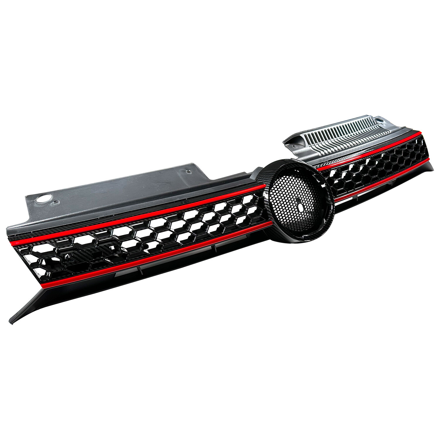Grille Grill Bumper Front Upper For 2010 11 12 13 14 Vw Mk6 Golf/gti Sportwagen