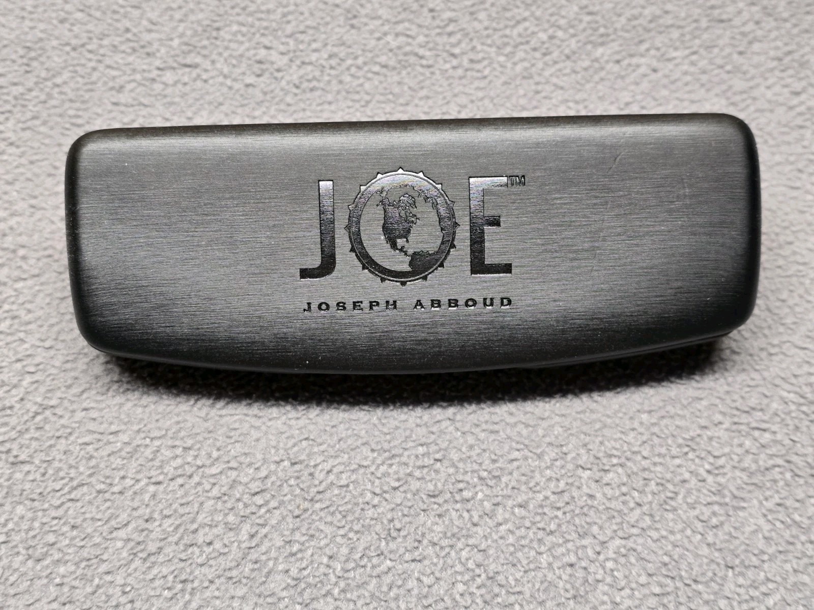 Joseph Abboud Clam Shell Black Eyeglasses Case Preowned