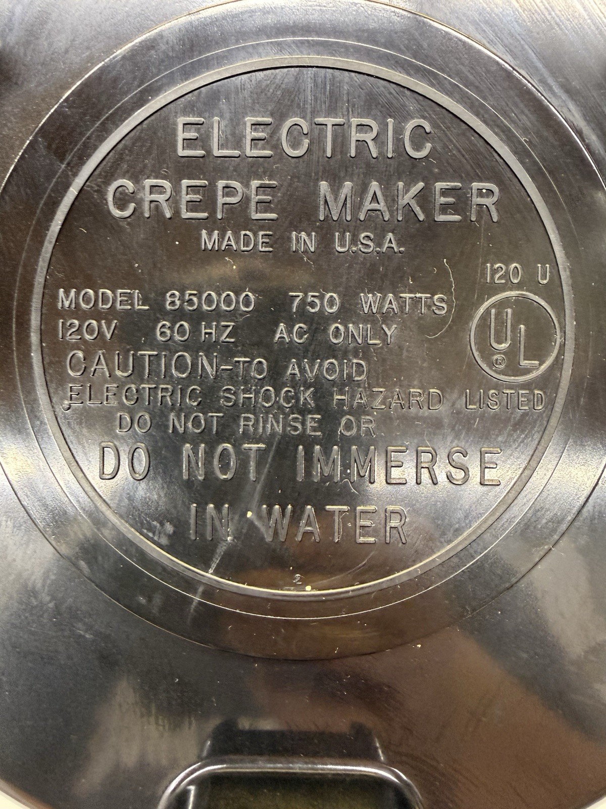 Vintage Nordic Ware Electric Crepe Maker Heavy Cast Aluminum *Read*