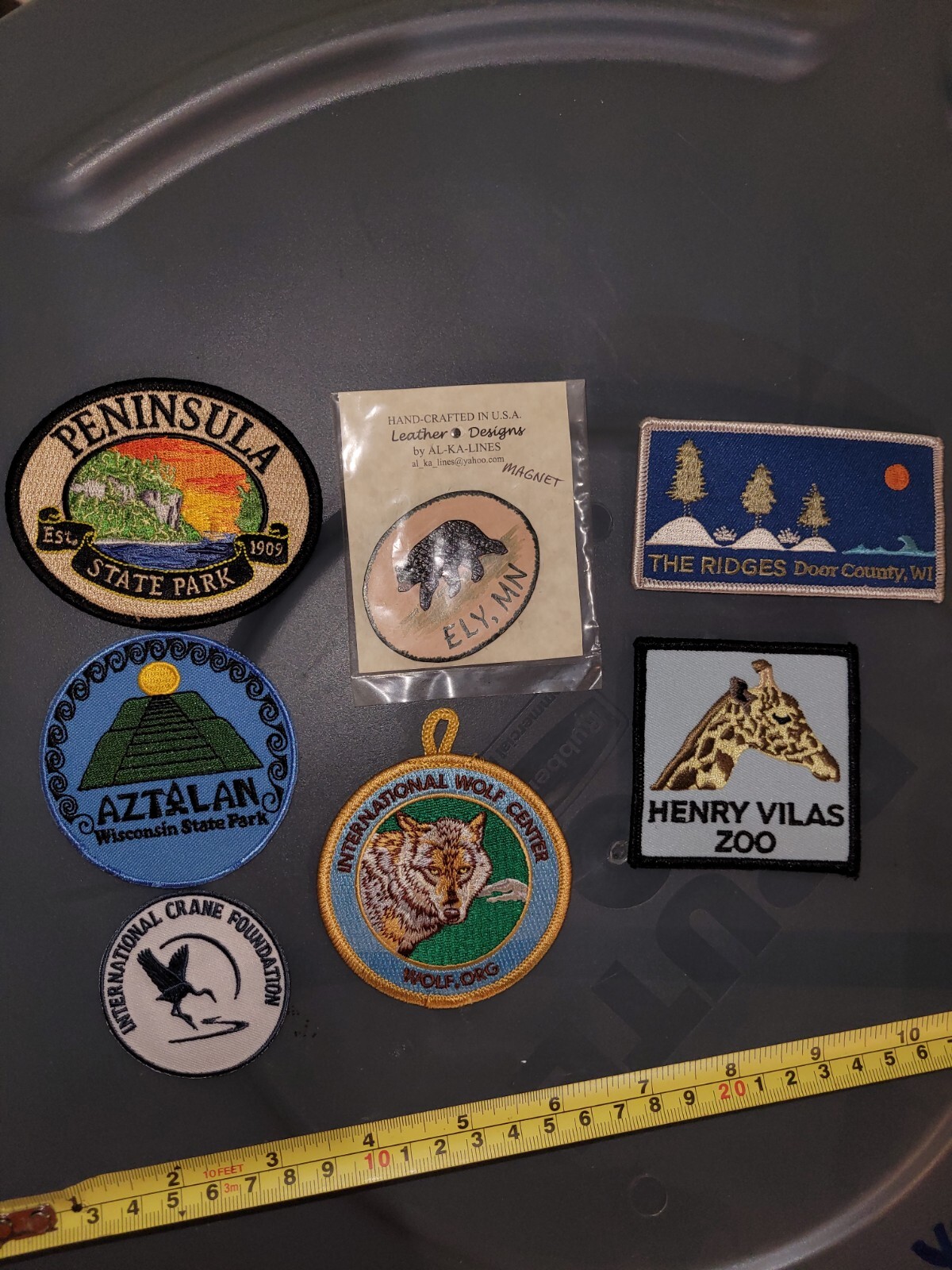 6 Patches And 1 Magnet Leather Ely,...