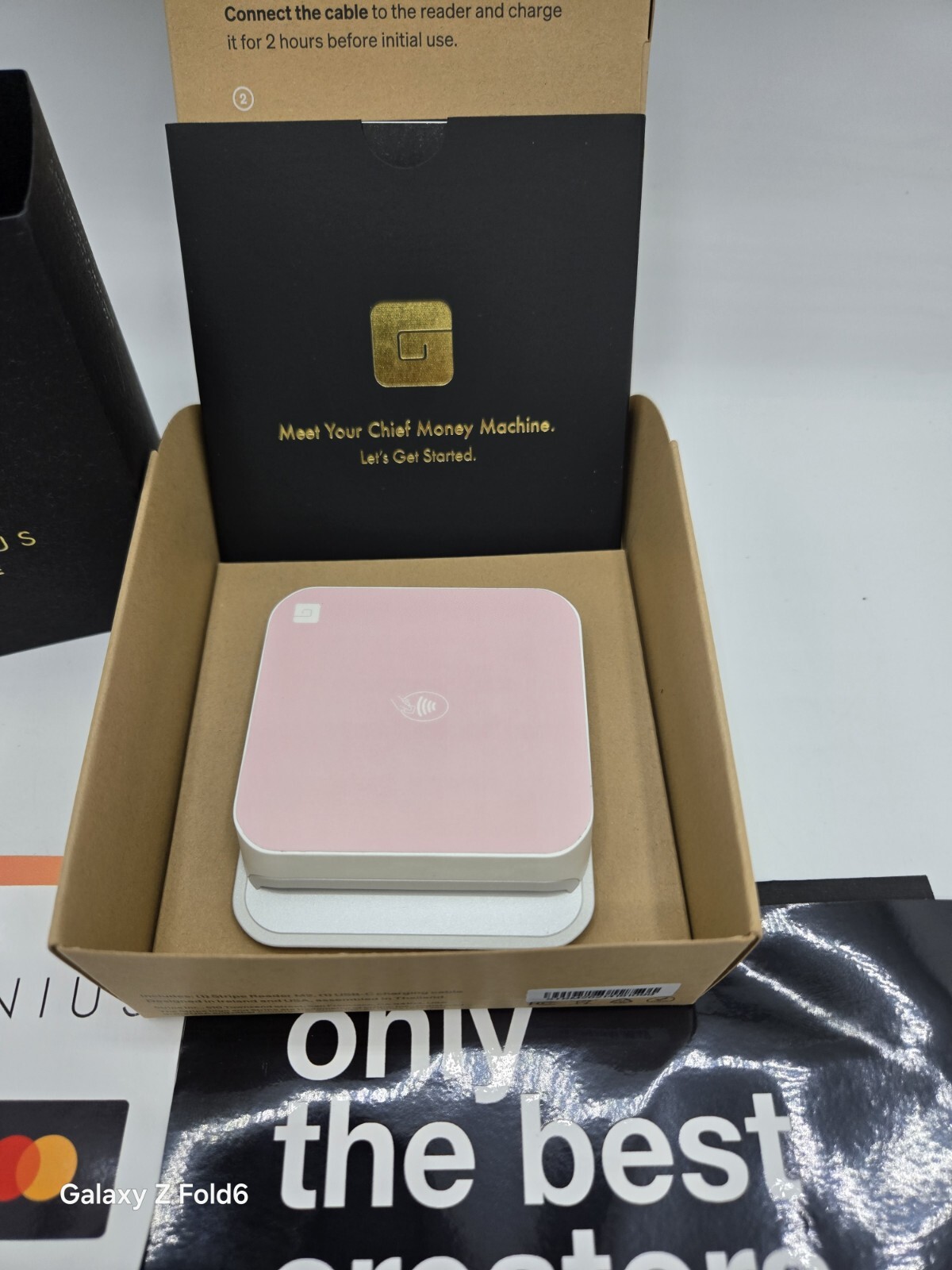 Credit Card Reader Gloss Genius Chief Money Machine Pink In Box