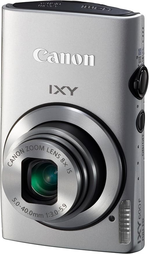 Canon IXY 600F Digital Camera 12.1MP 8x Zoom Wi-Fi Silver Tested Japan Used