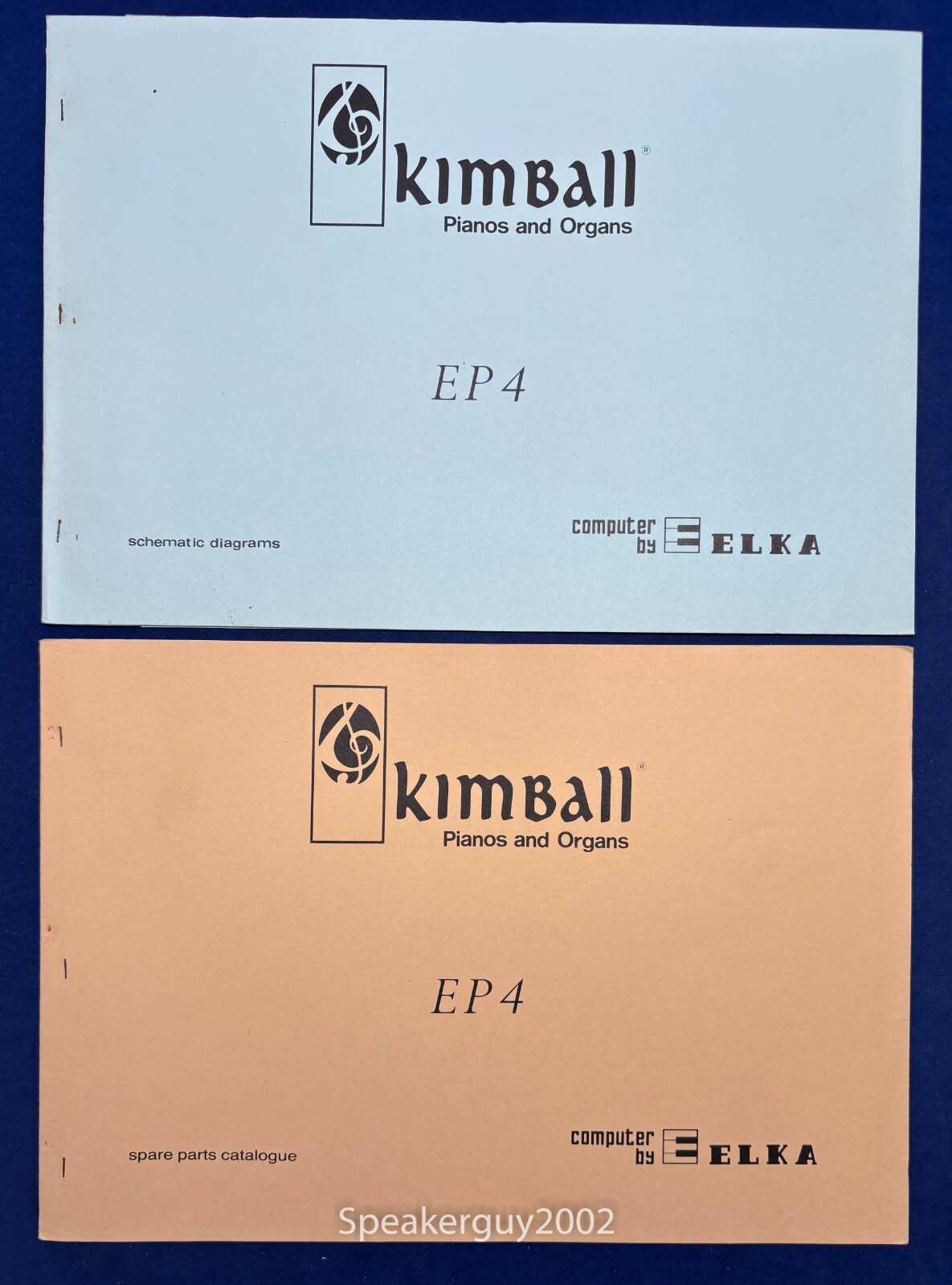 Original Kimball - Elka EP4 Schematic & Parts Manuals