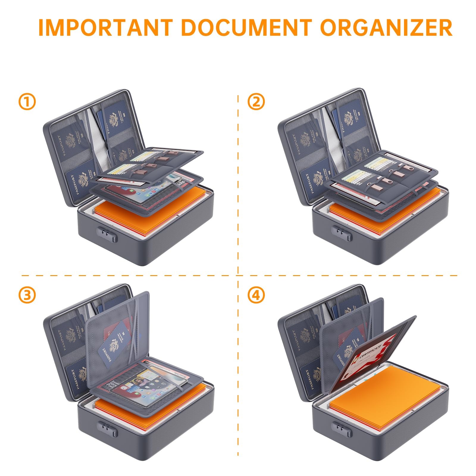 Docsafe 5200F Document Organizer Lockupgraded Heat Insulated
