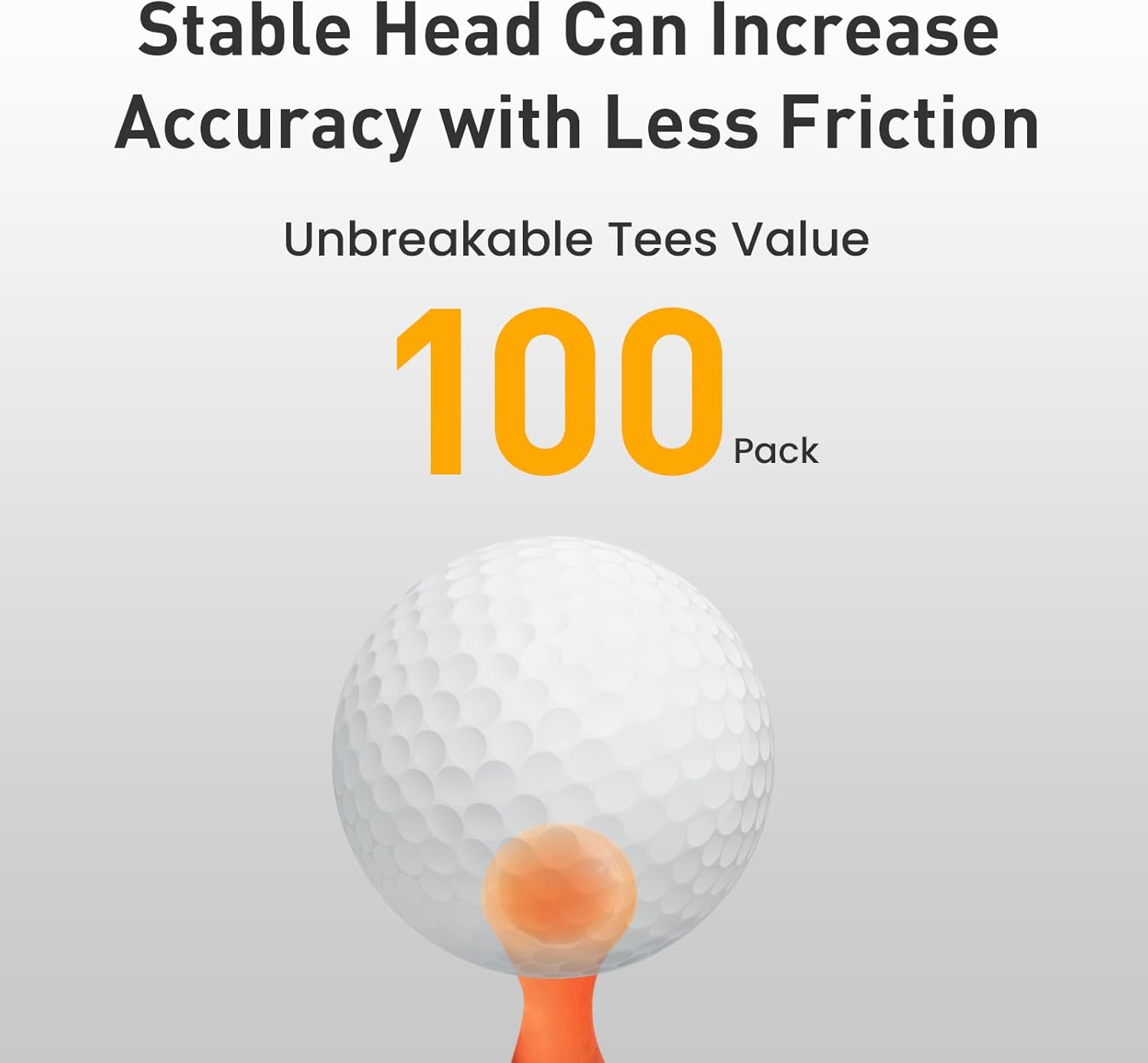 FINGER TEN Plastic Golf Castle Tees Step down Unbreakable Mixed or Same Height V