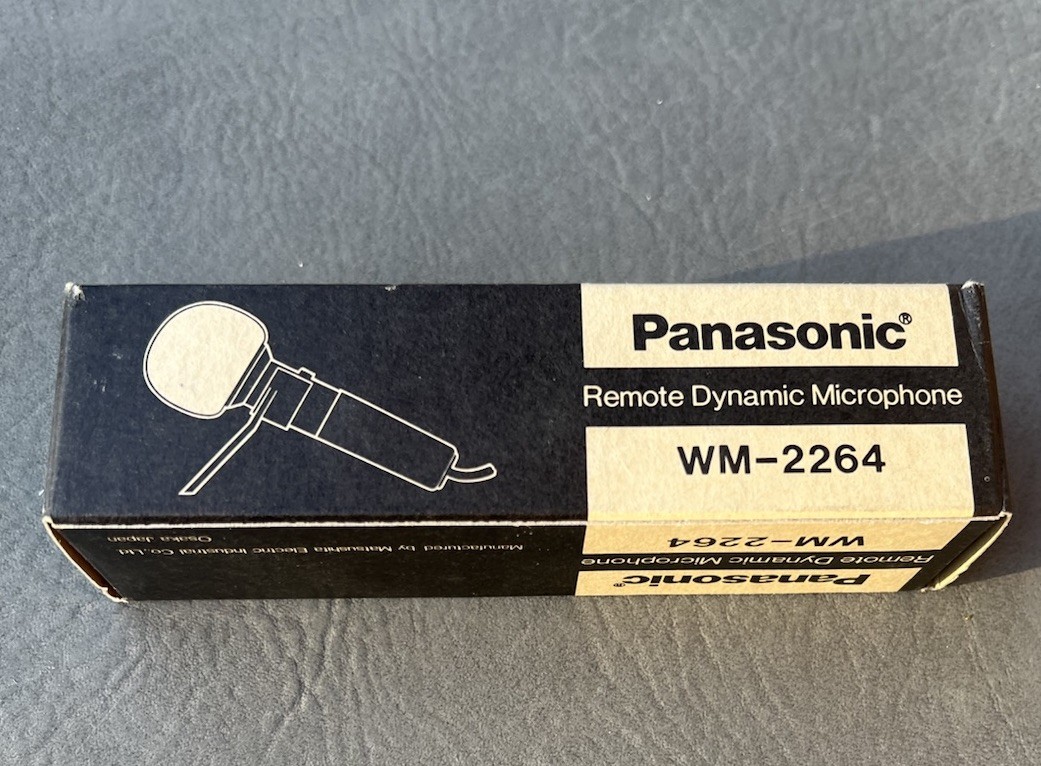 NOS Panasonic WM-2264 Remote Dynamic Microphone
