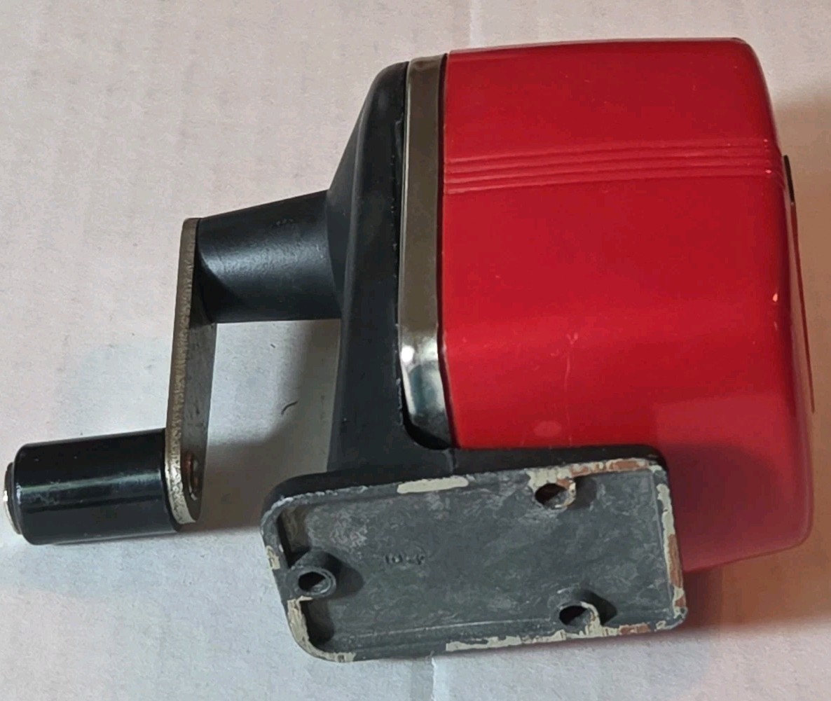 Vintage Red APSCO Berol Wall/Table Mount Manual Pencil Sharpener