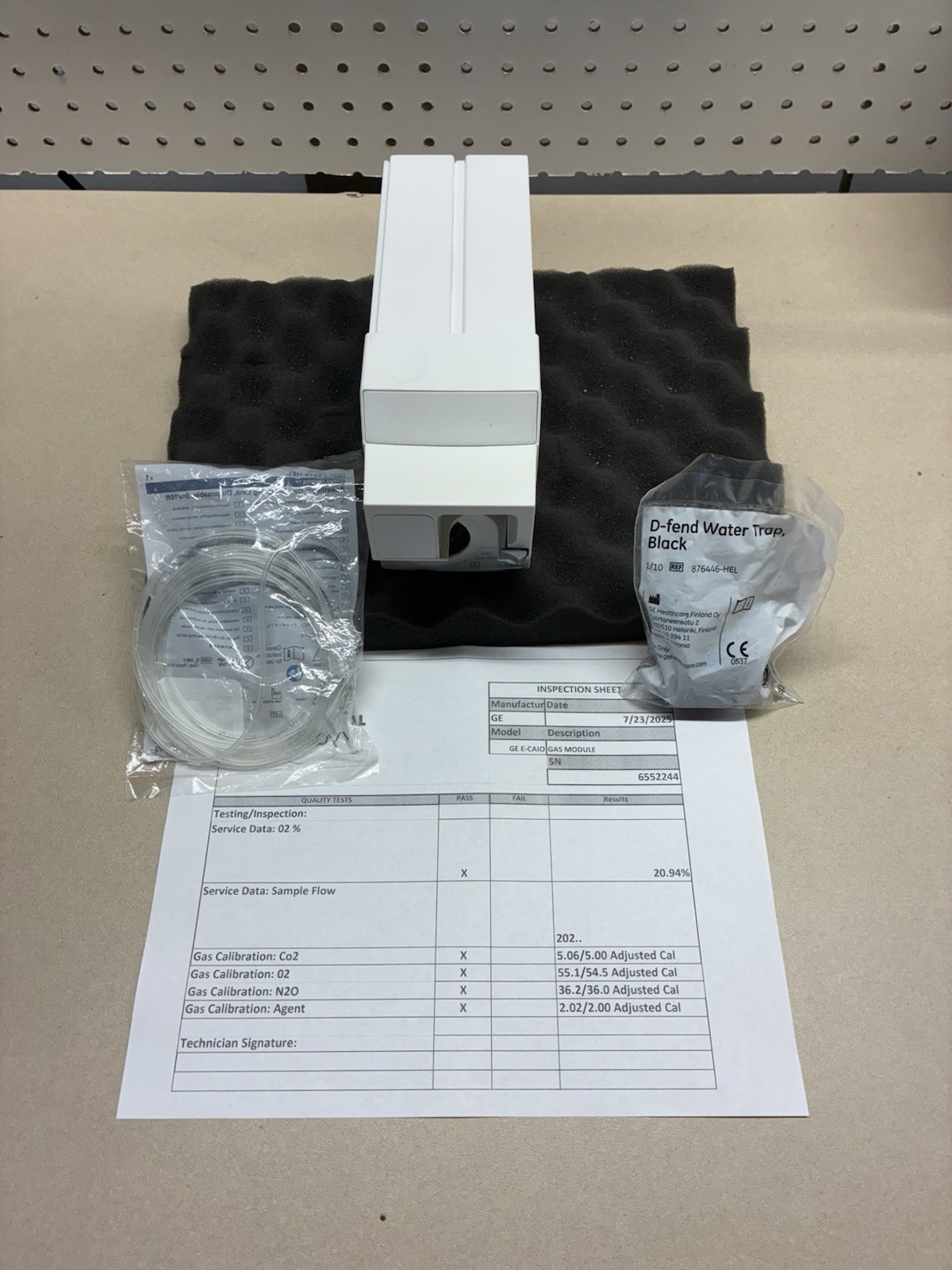 GE E-CAIO-00 Gas Module - Fresh calibration- Patient Ready