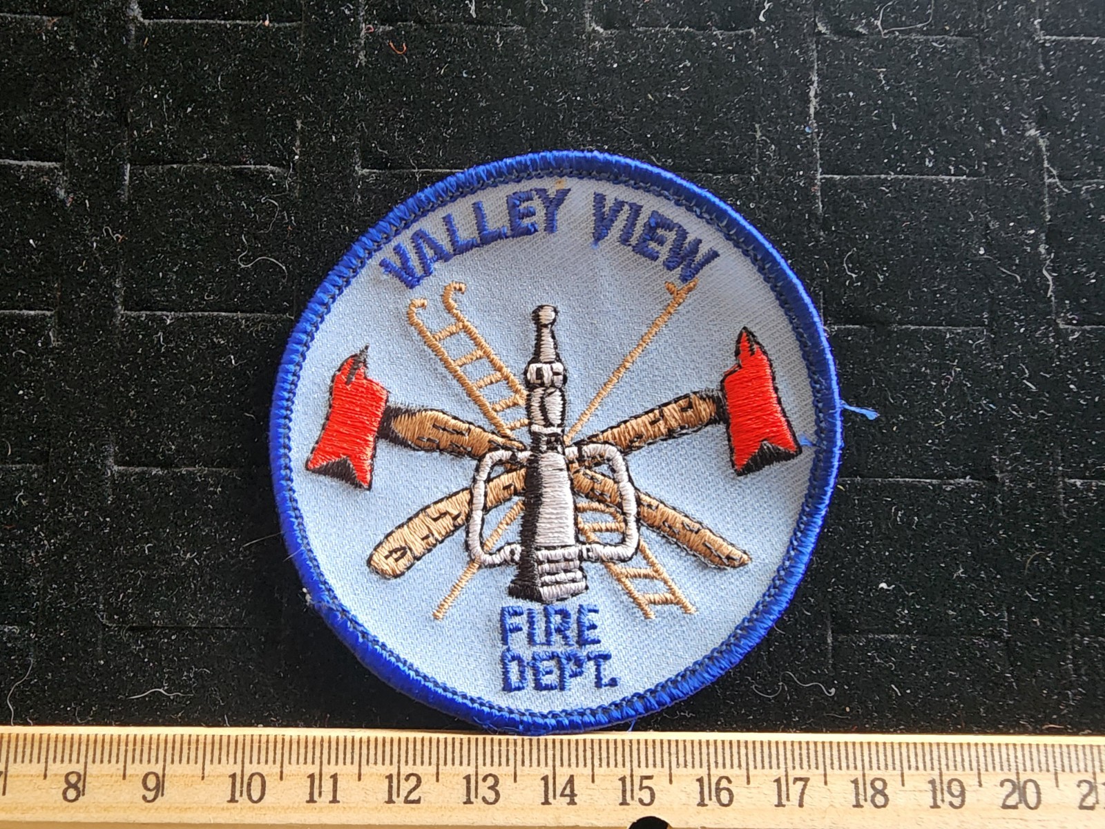 Vintage Fire Department Patch Valley View Ohio