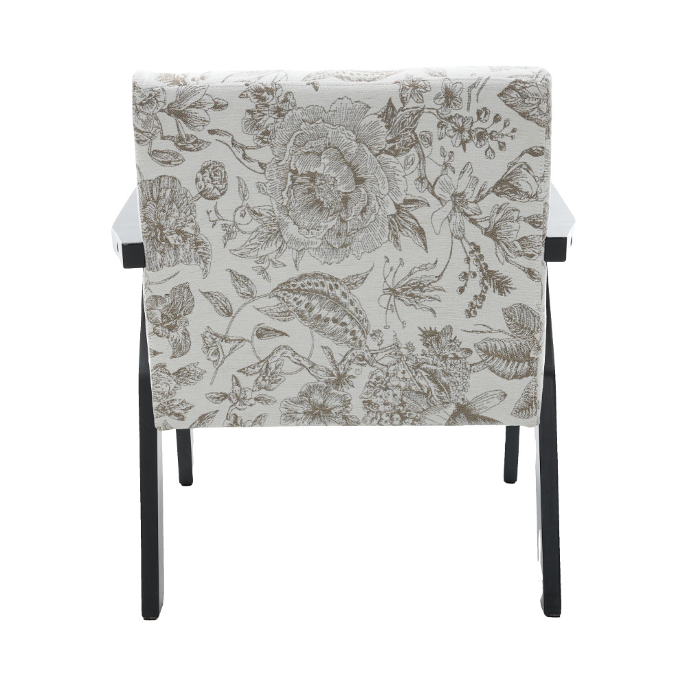 Mid-Century Modern Lounge Armchair w/ Seat Cushion for Living Room & Study