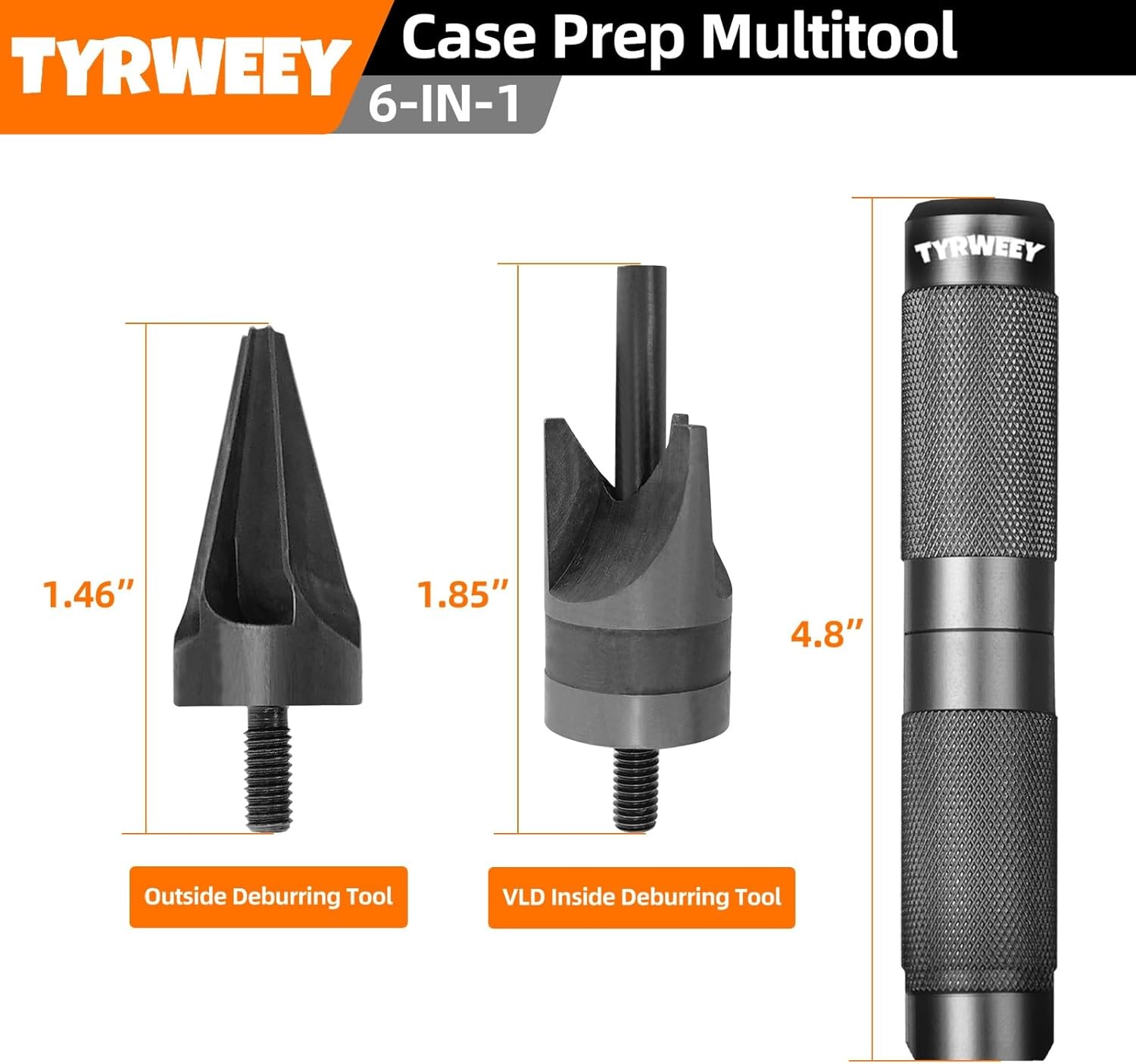 Case Prep Multitool, Case Chamfer Deburring Tools for Reloading, Primer Pocket