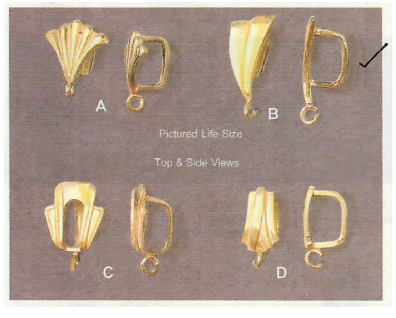 Slider Dangle Bails - Jewelry Component - Sterling Silver - 5pcs