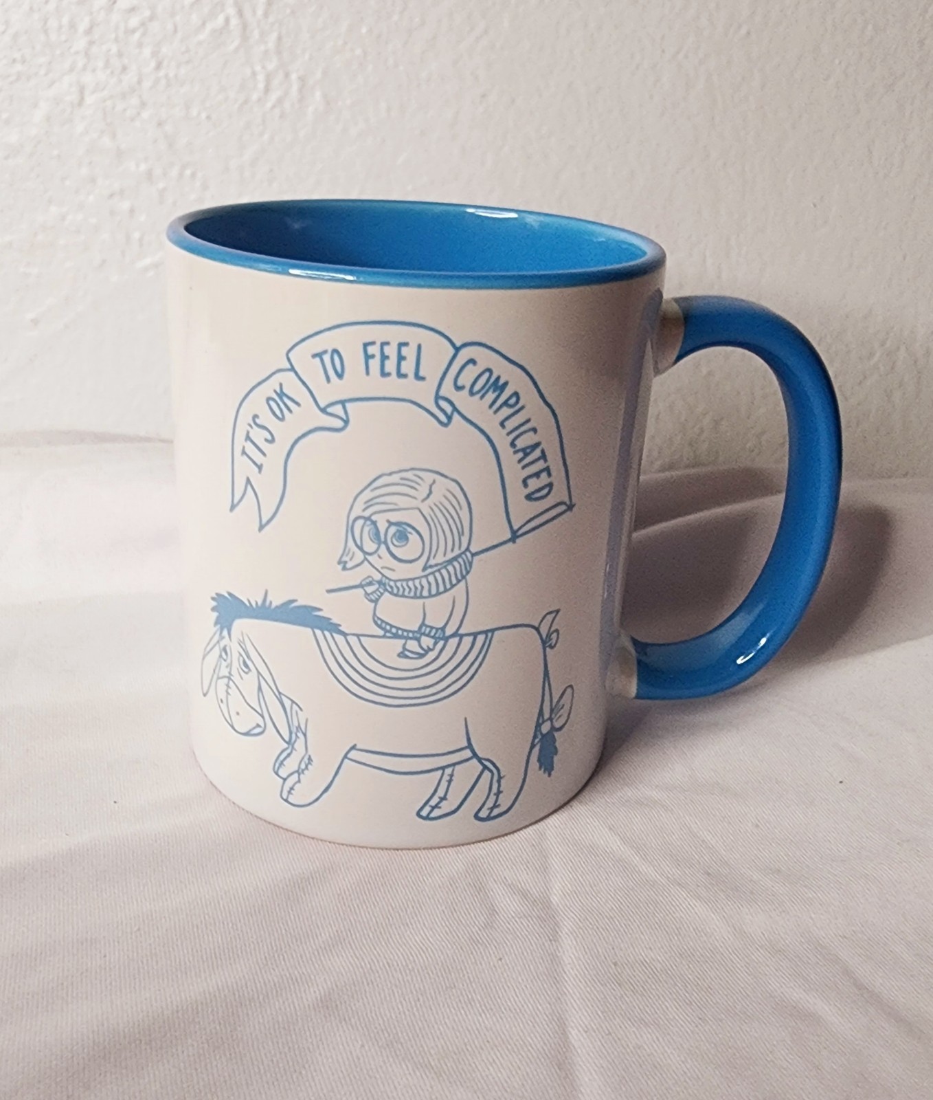 Disney Parks Mug Inside Out Sadness & Eeyore It’s OK To Feel Complicated Cup
