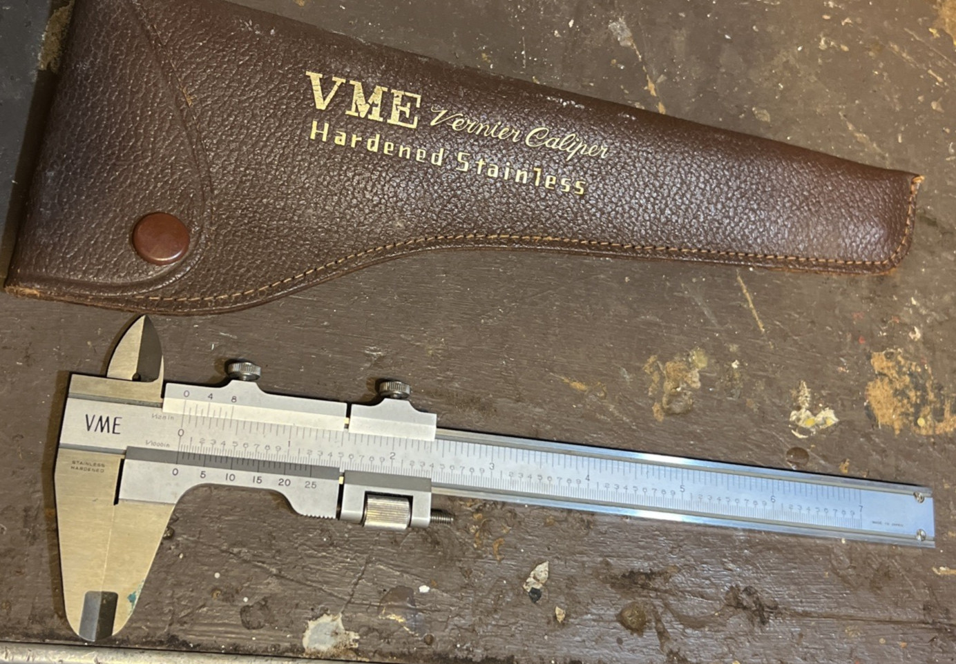 Calipers, VME 6" Machinist's Vernier Calipers (.001") Stainless, Hardened, Japan