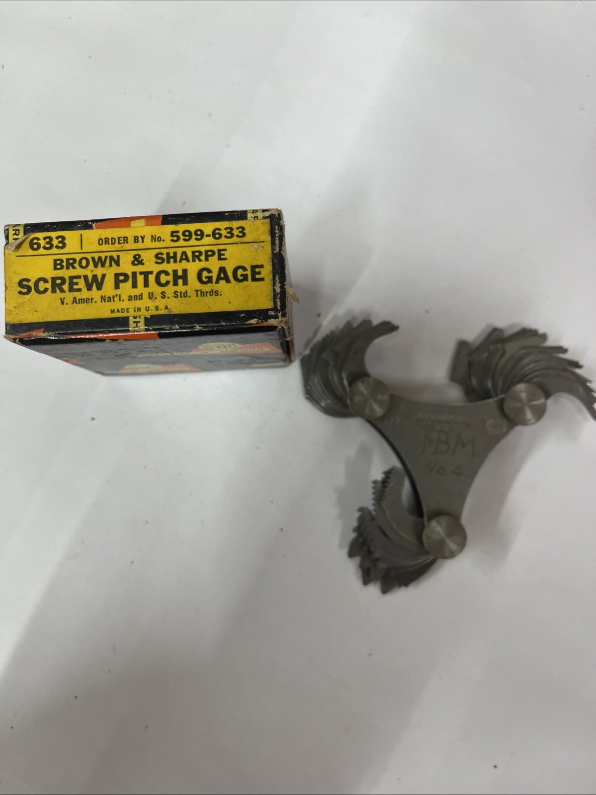 Machinist Tool: Brown & Sharpe Screw Pitch Gage 599-633  BUY IT NOW FREE SHIPPIN