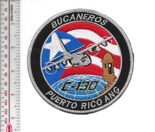 US Air Force USAF Puerto Rico Air National Guard Flying C-130 Bucaneros NO TARIF