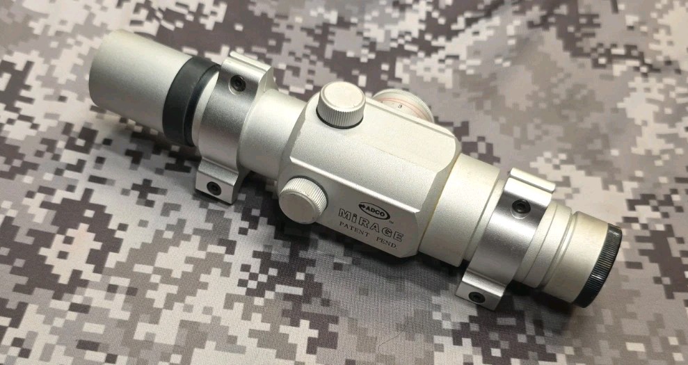 ADCO REDDOT 30MM SILVER TUBE JAPAN RED / GREEN DOT SHOTGUN PISTOL RIFLE SIGHT
