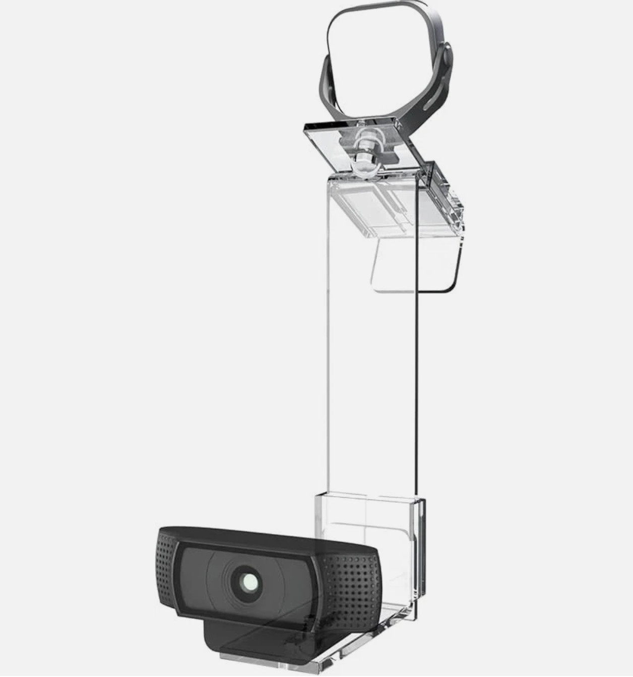 PlexiCam Pro V2 | Center Screen/Middle Screen Webcam Mount | Position Any Webcam
