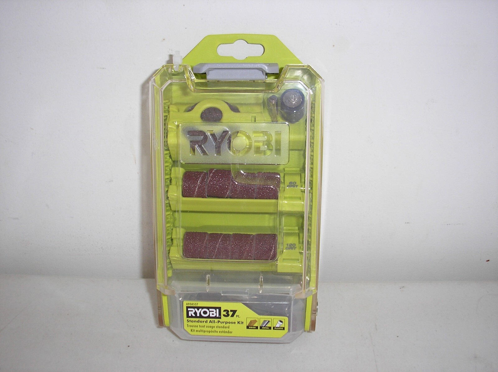 RYOBI ROTARY TOOL 37 PIECE ALL-PURPOSE KIT  FOR  WOOD METAL & PLASTIC  NEW