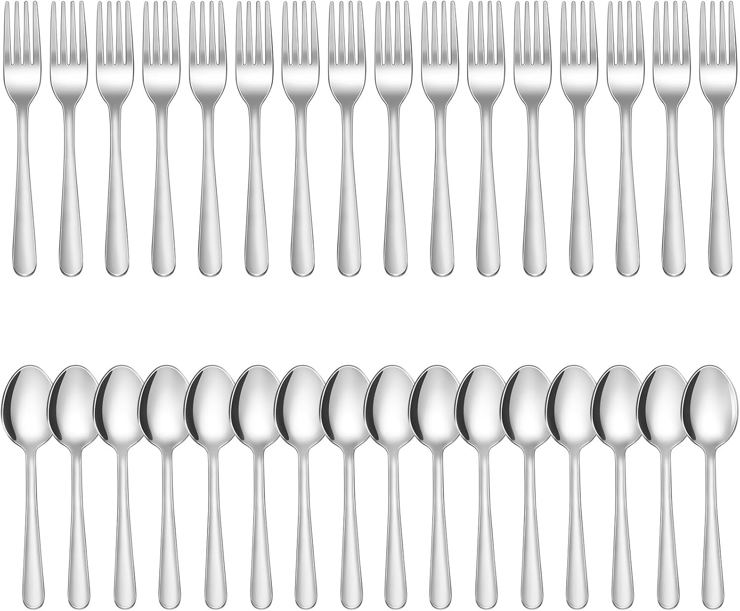 Juego de cubiertos de 12-32 piezas de tenedores y cucharas,de acero inoxidable d