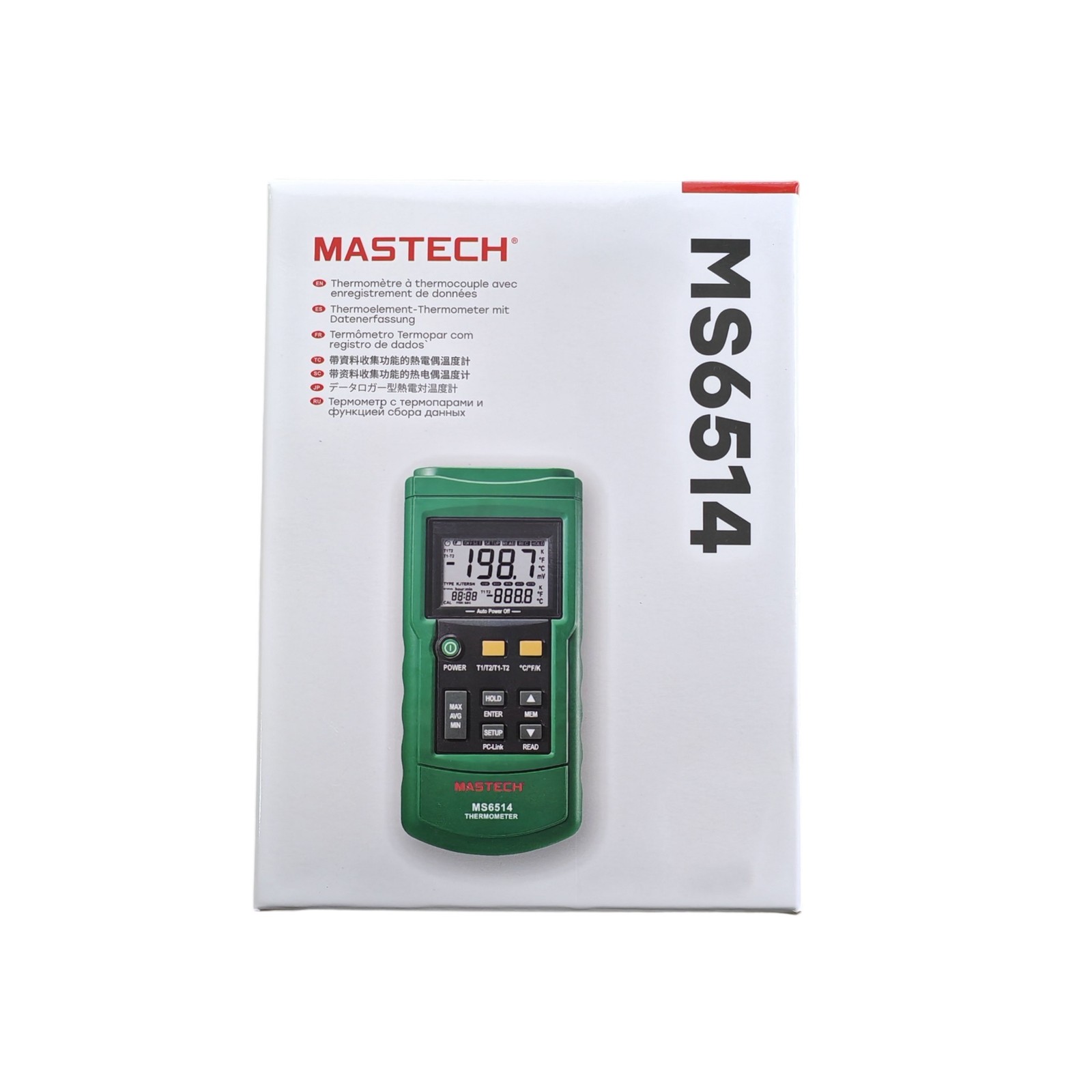 MASTECH MS6514 Digital Thermometer Reliable Dual-Channel Temperature Measurement